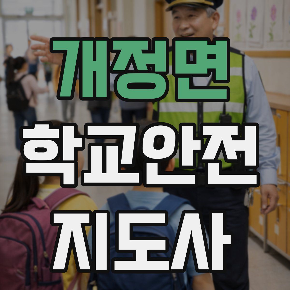 개정면 학교안전지도사 자격증