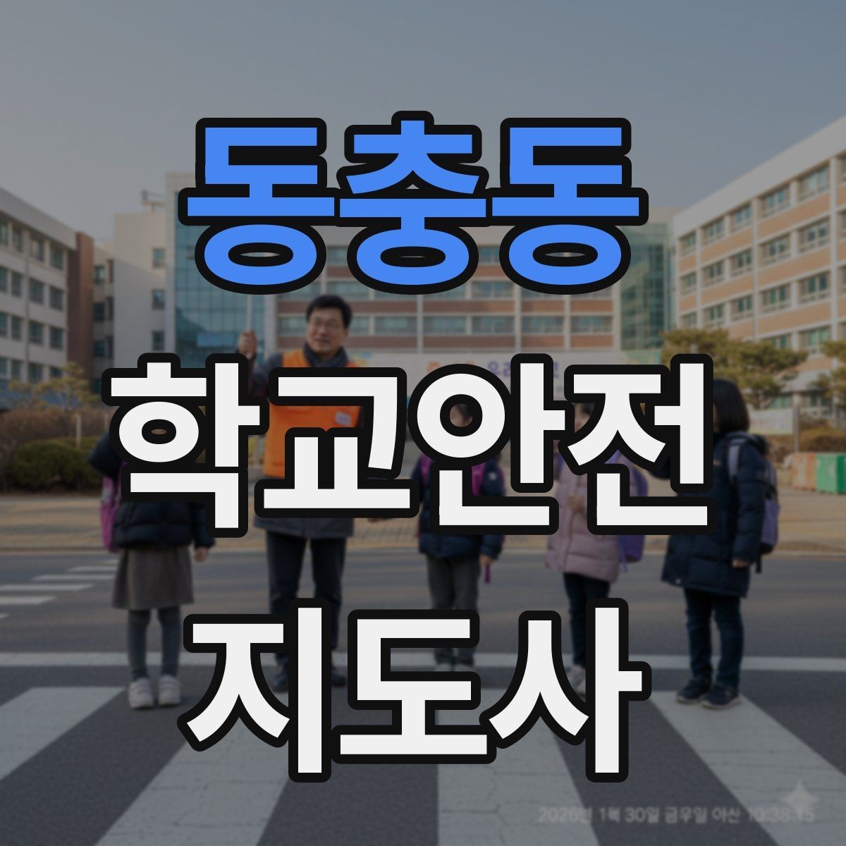 동충동 학교안전지도사 자격증 횡단보도 지도 시 주의사항