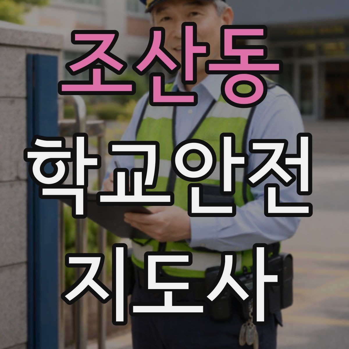 조산동 학교안전지도사 자격증 합격 후 활동을 위한 자기소개 준비