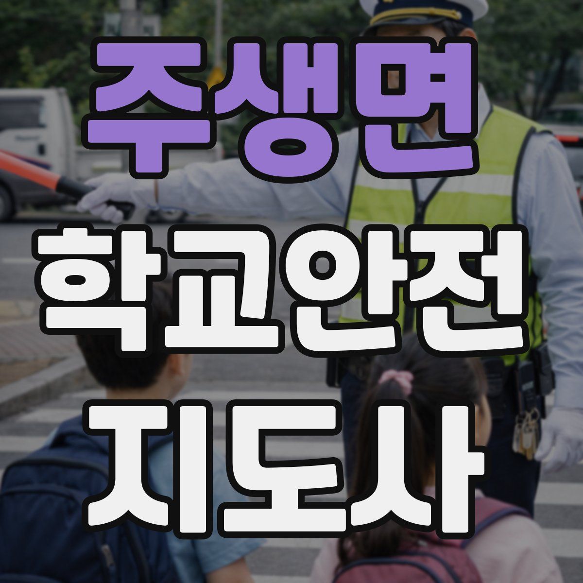 주생면 학교안전지도사 자격증