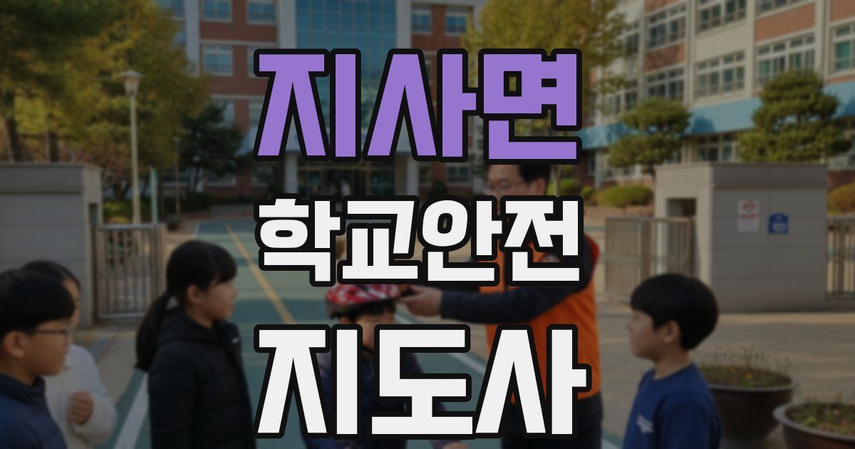 지사면 학교안전지도사 자격증
