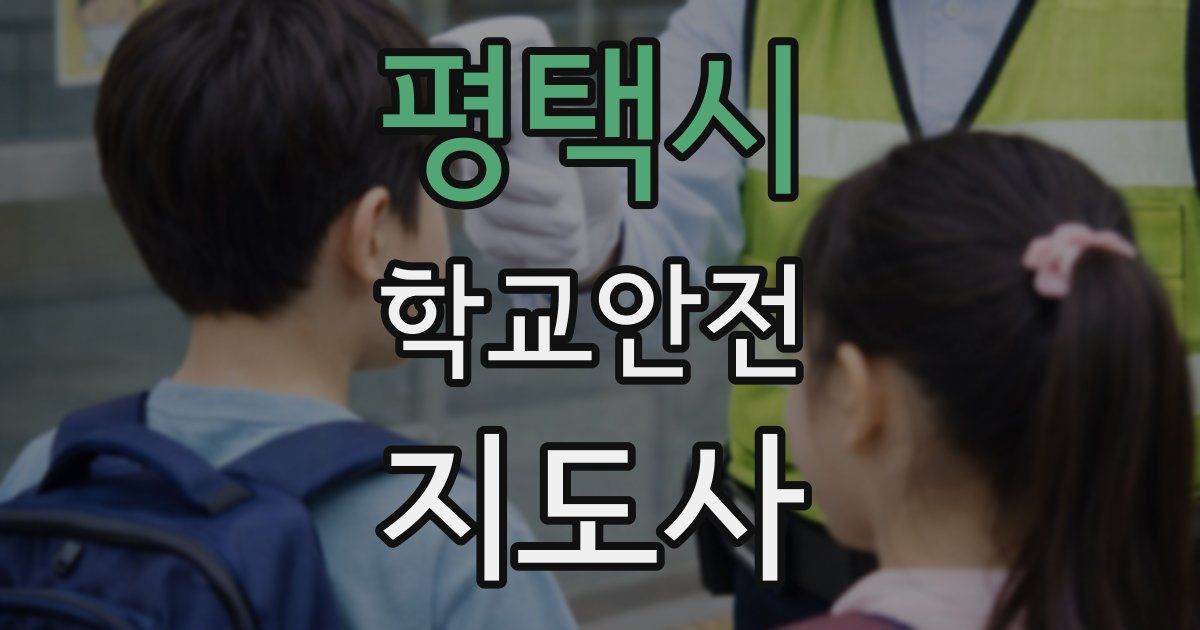 평택시 학교안전지도사 자격증