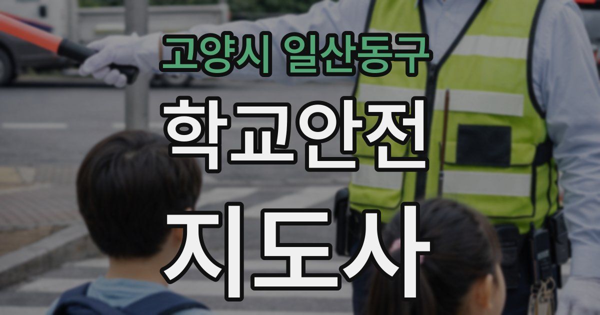 고양시 일산동구 학교안전지도사 자격증