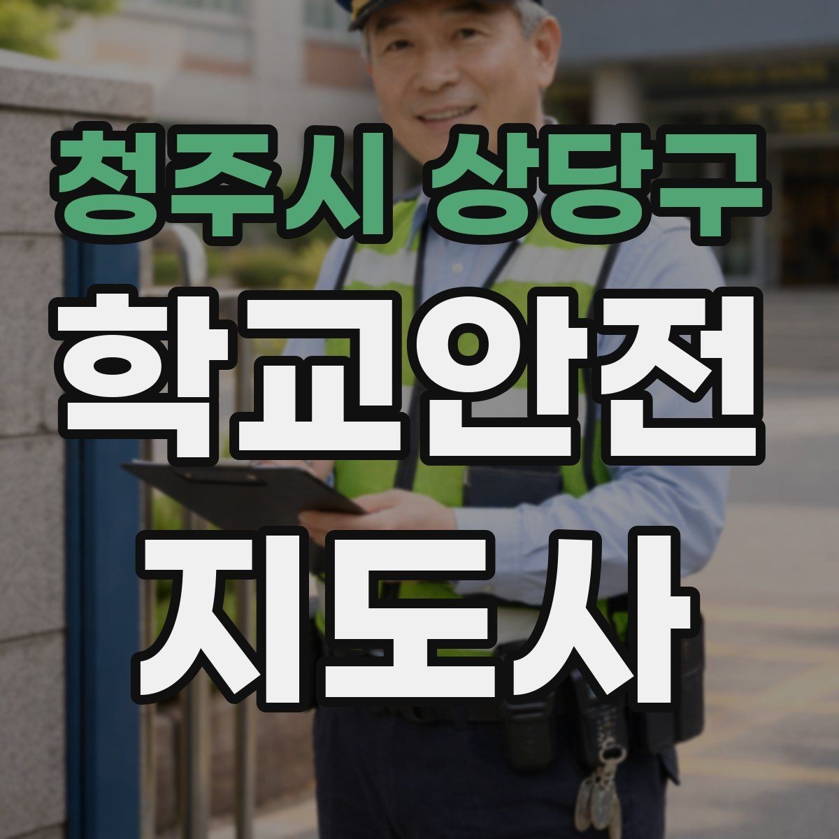 청주시 상당구 학교안전지도사 자격증 무단횡단을 줄이는 안내 방법