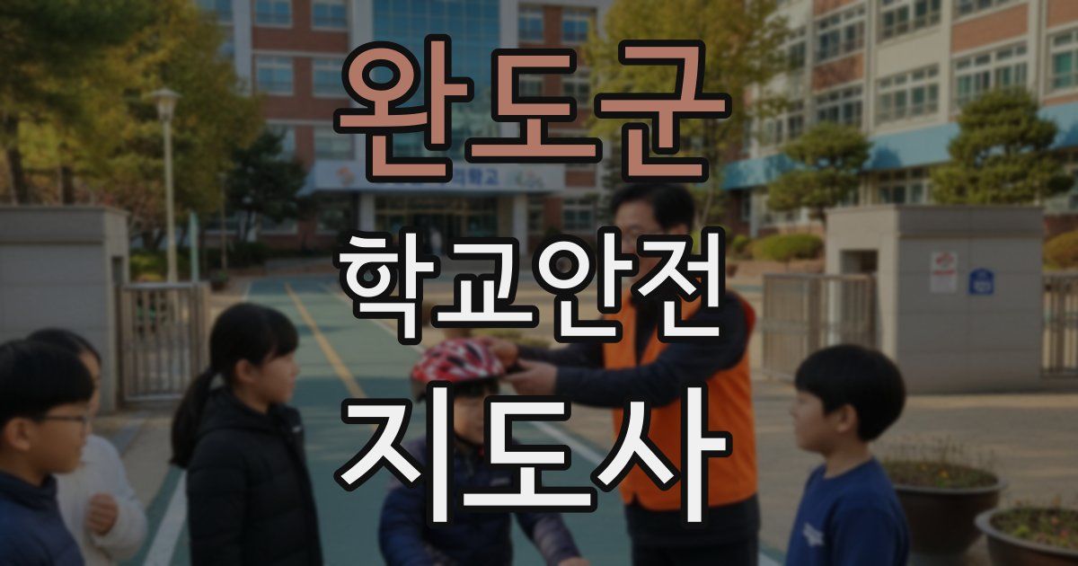 완도군 학교안전지도사 자격증