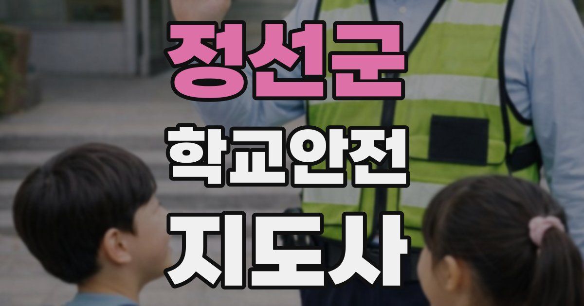 정선군 학교안전지도사 자격증