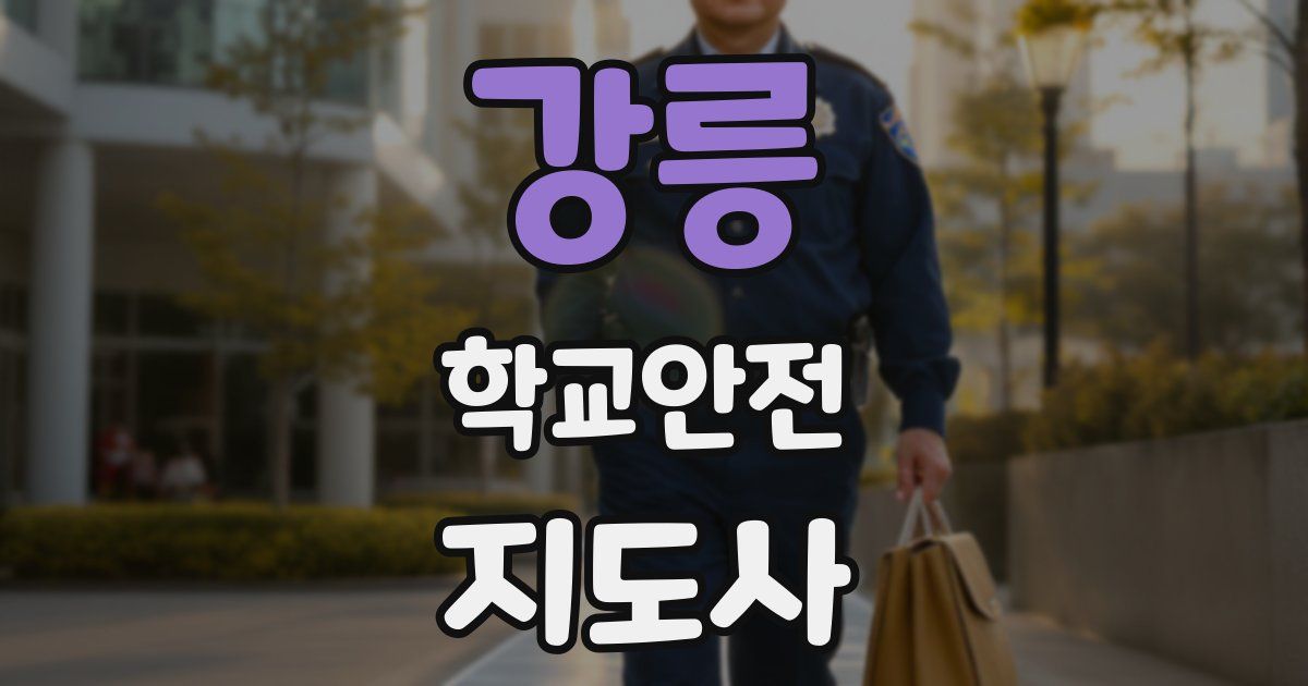 강릉 학교안전지도사 자격증