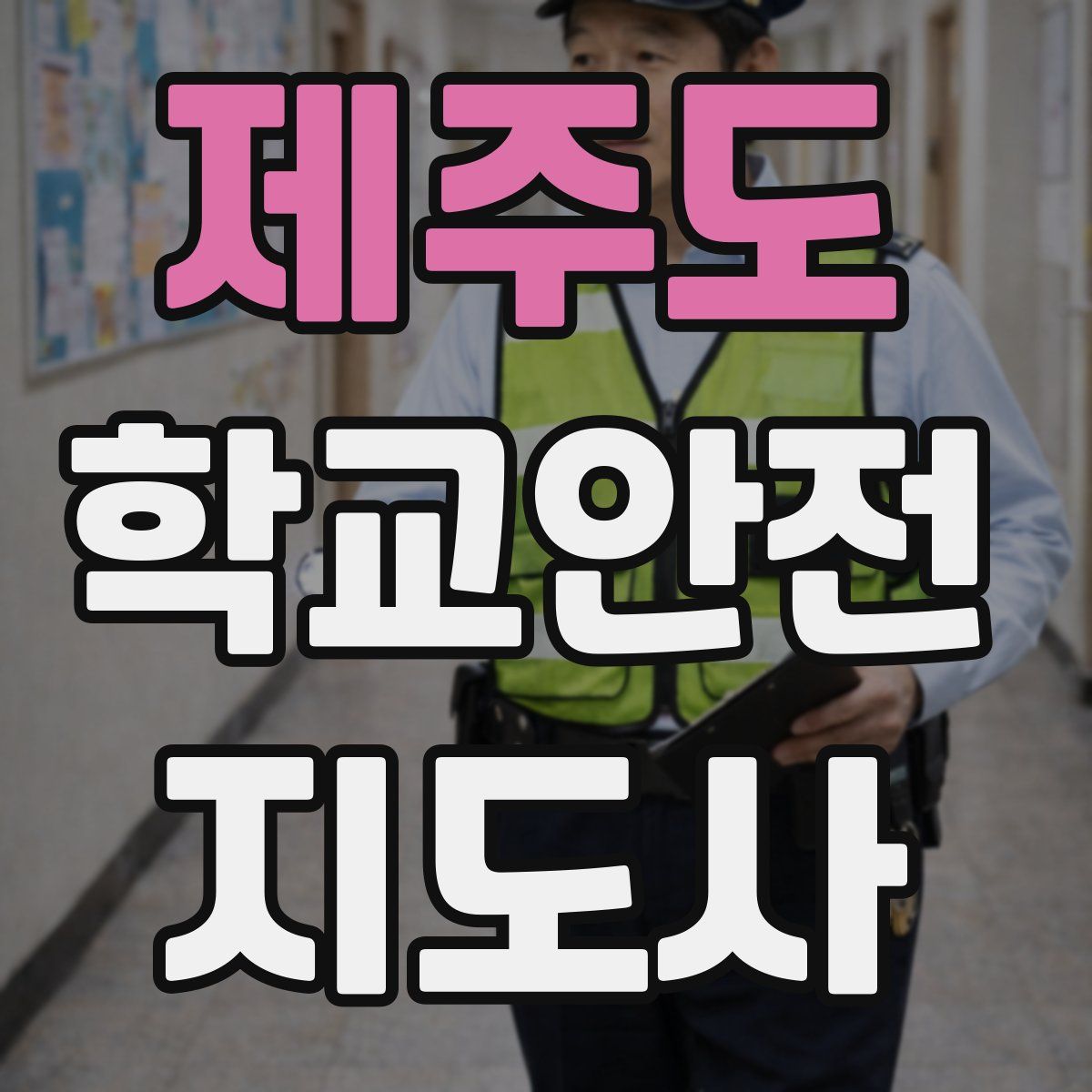 제주도 학교안전지도사 자격증