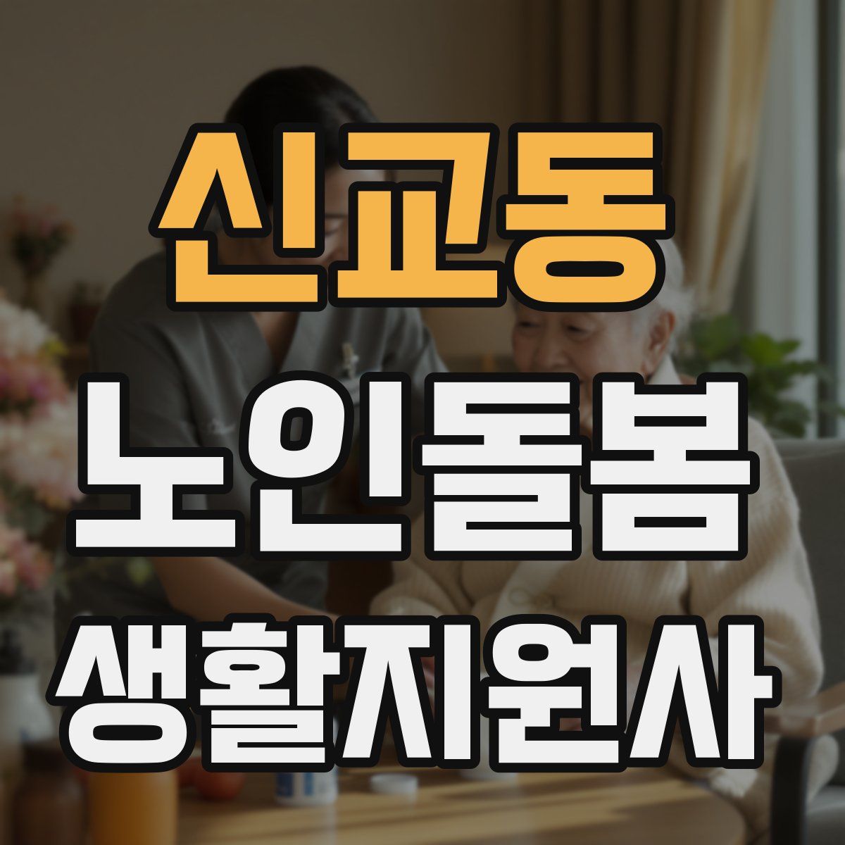 신교동 노인돌봄생활지원사 자격증