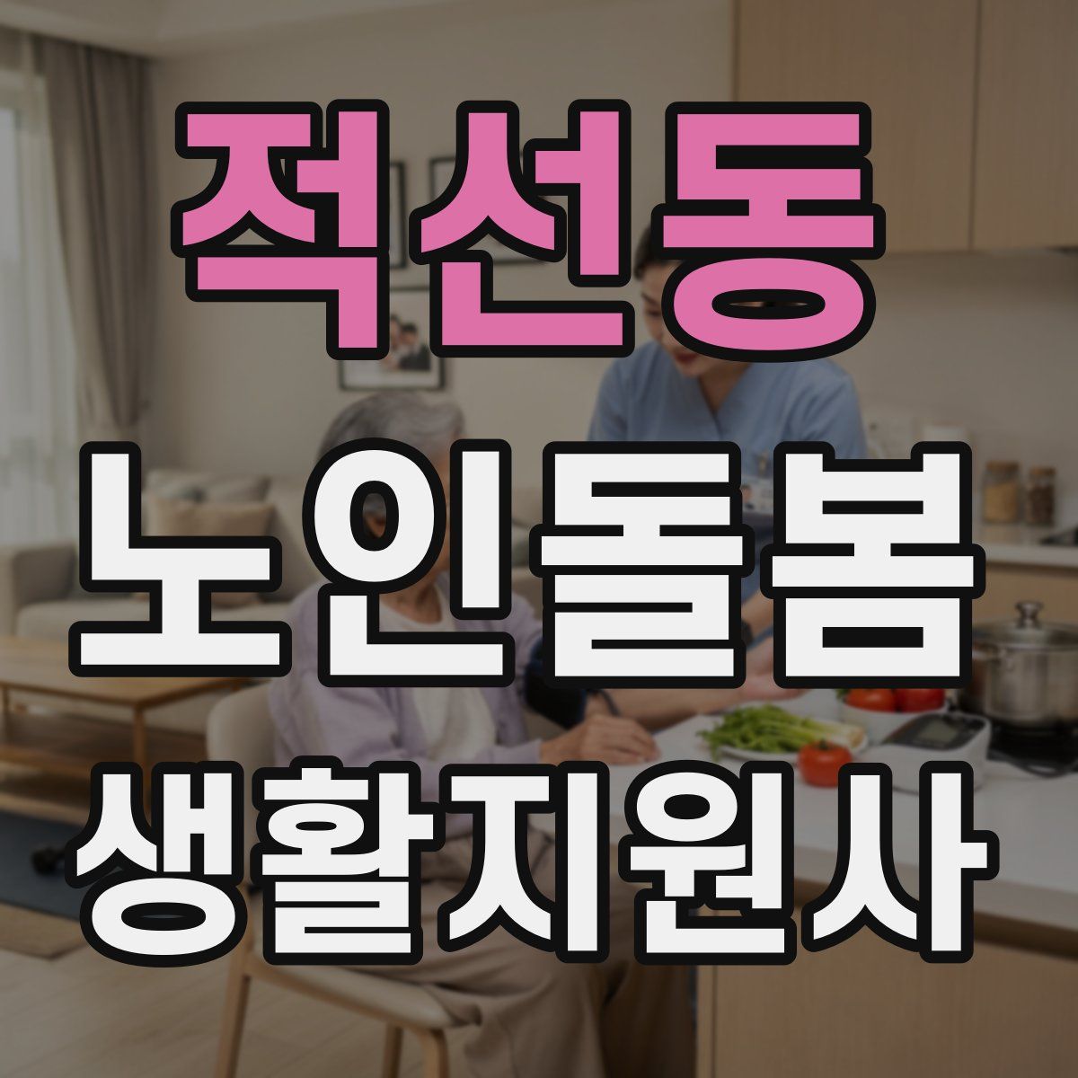 적선동 노인돌봄생활지원사 자격증