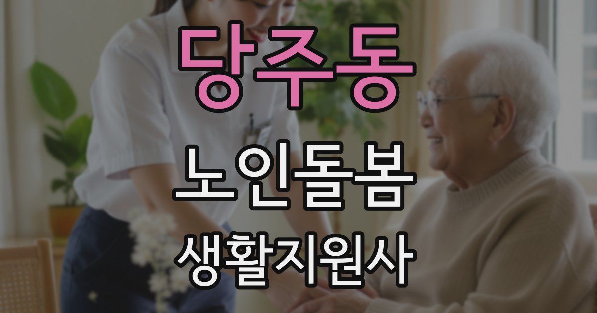 당주동 노인돌봄생활지원사 자격증