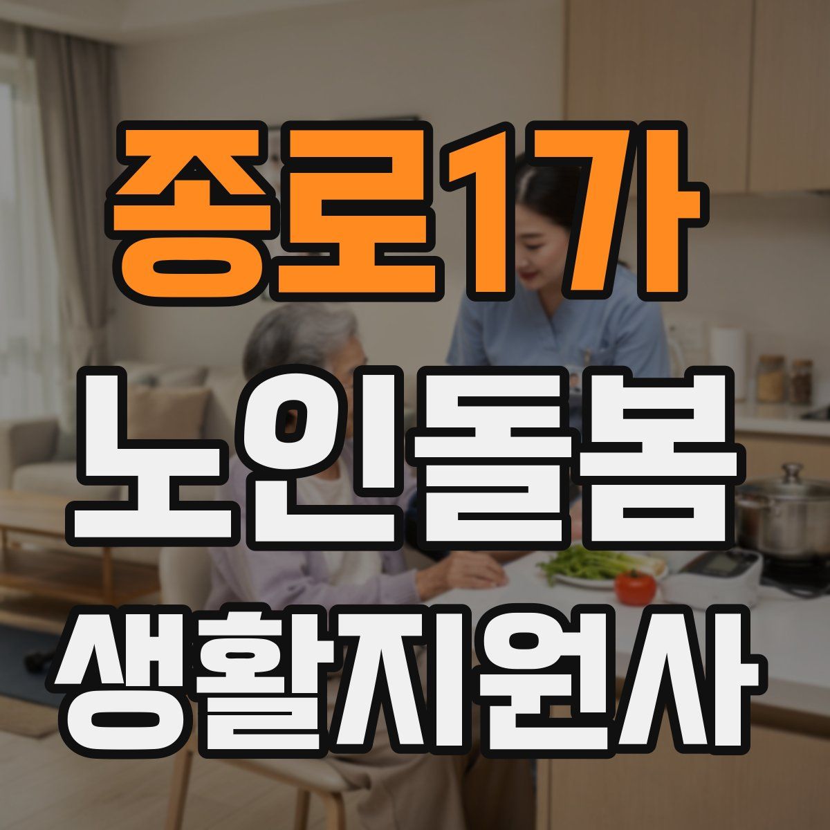 종로1가 노인돌봄생활지원사 자격증