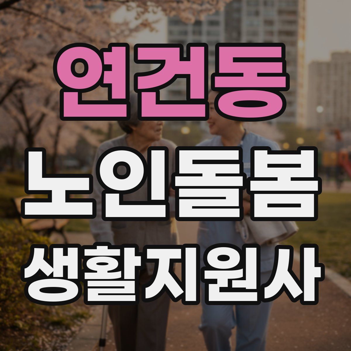 연건동 노인돌봄생활지원사 자격증