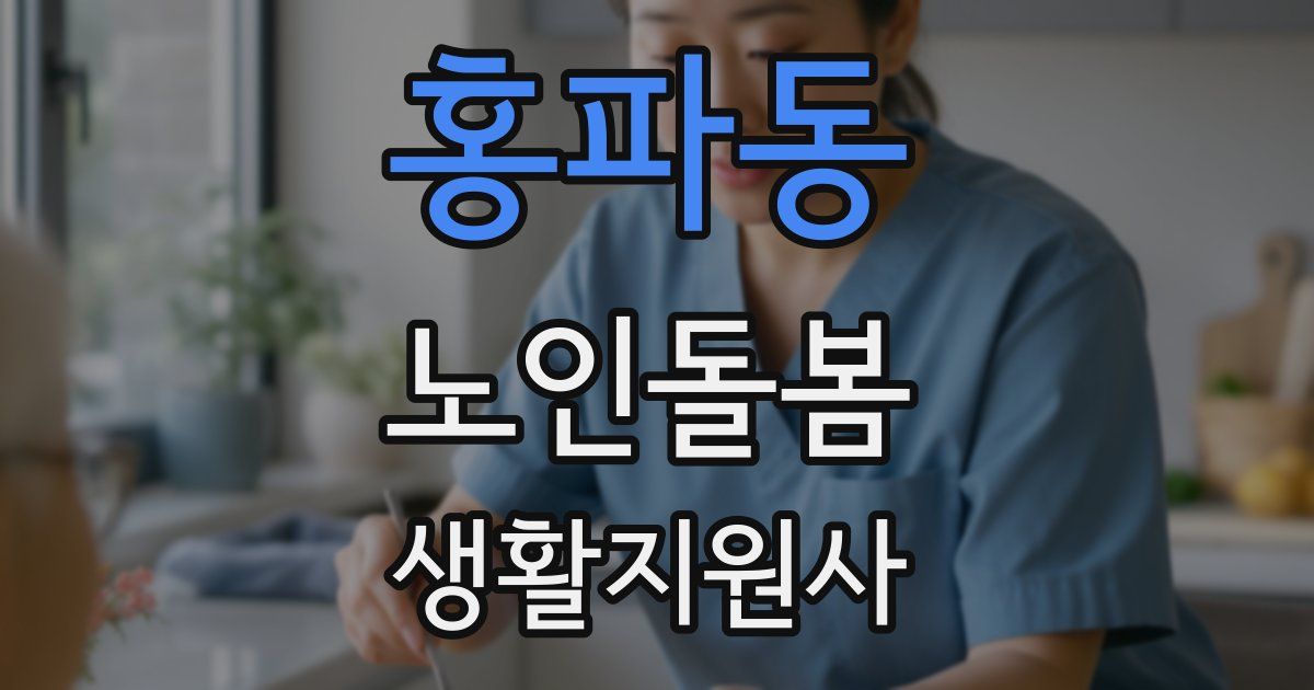 홍파동 노인돌봄생활지원사 자격증