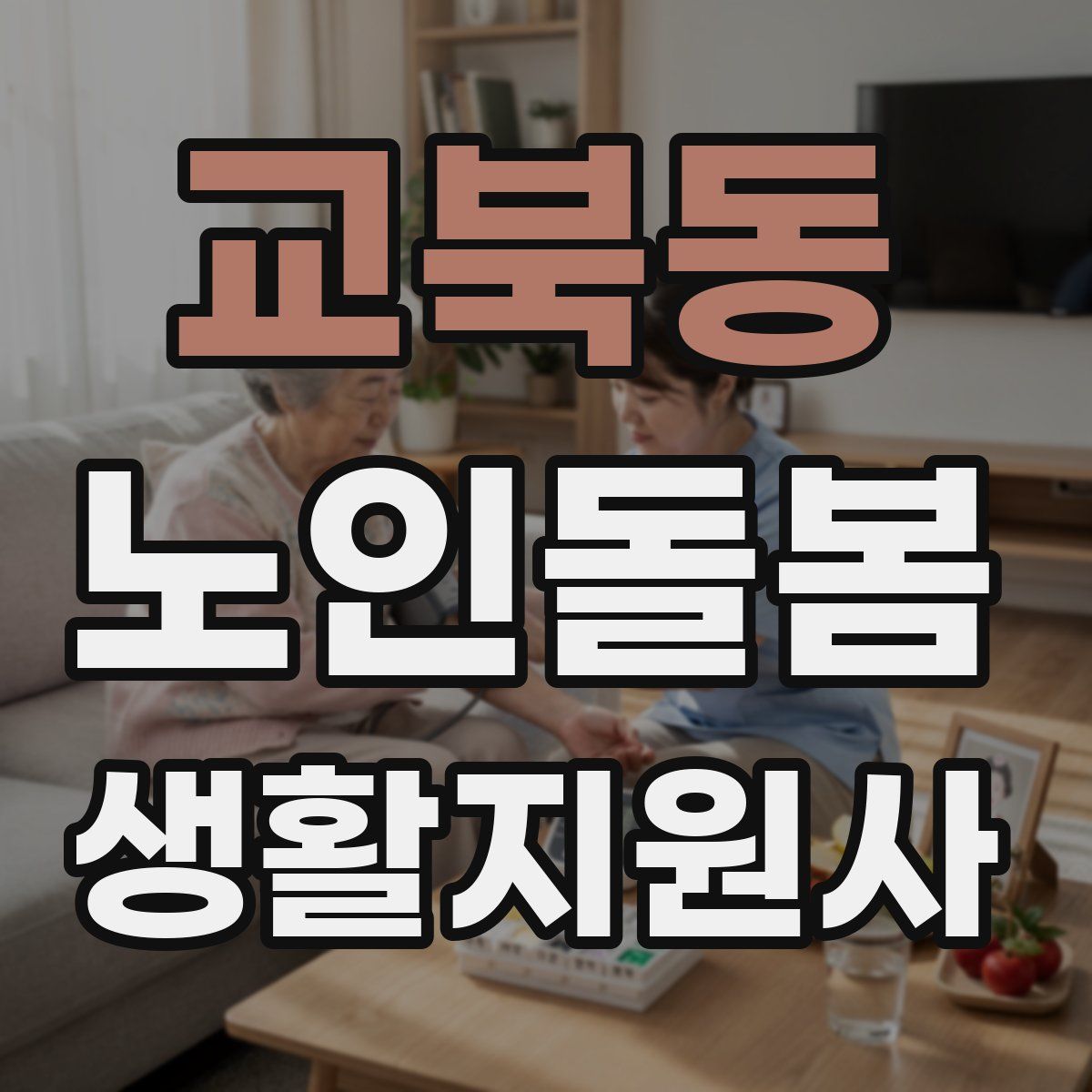 교북동 노인돌봄생활지원사 자격증