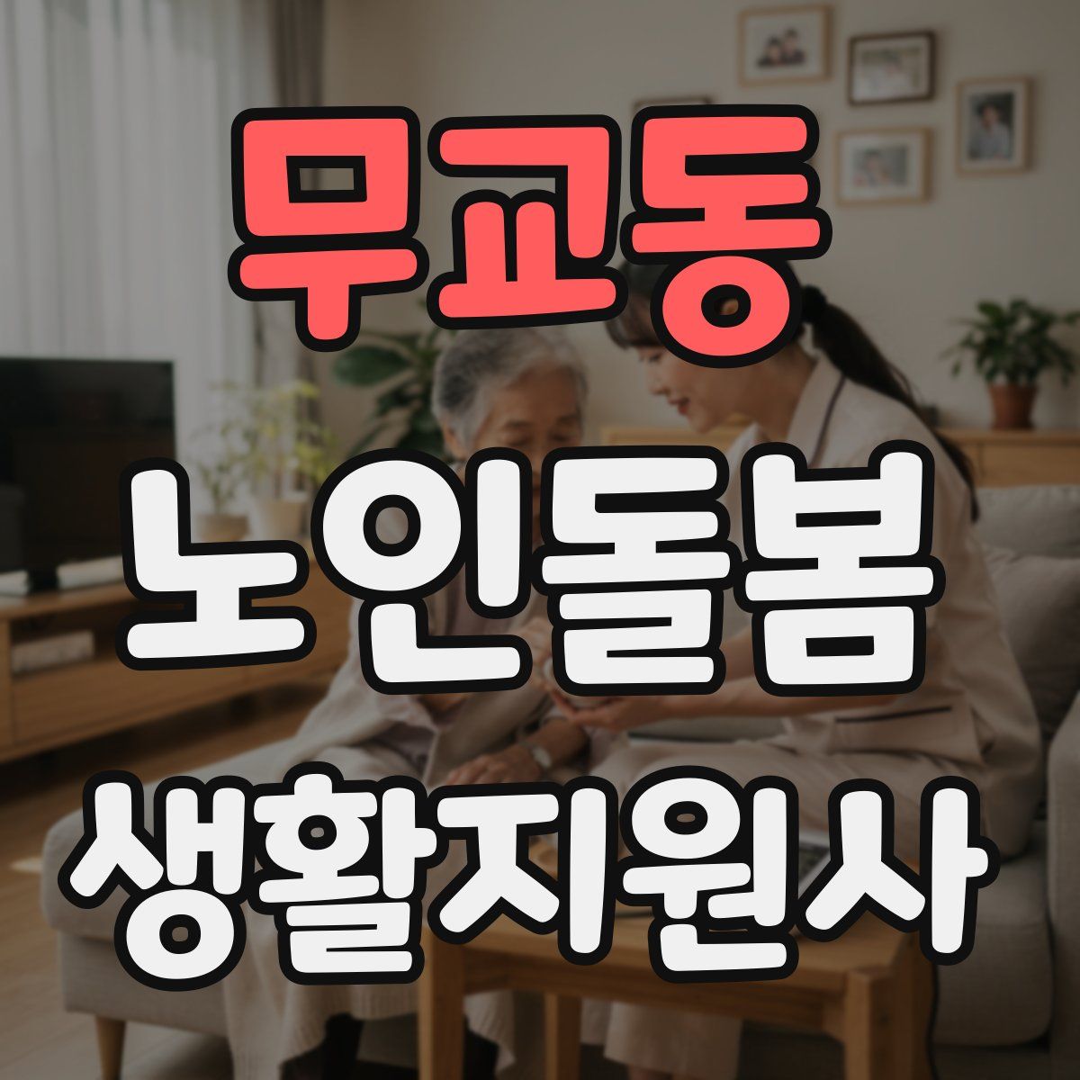 무교동 노인돌봄생활지원사 자격증