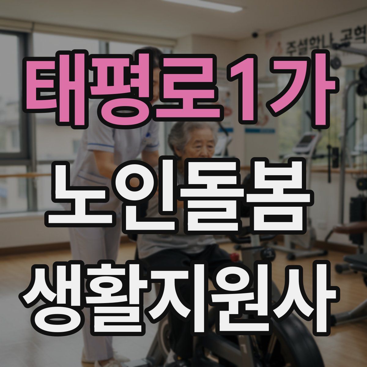 태평로1가 노인돌봄생활지원사 자격증