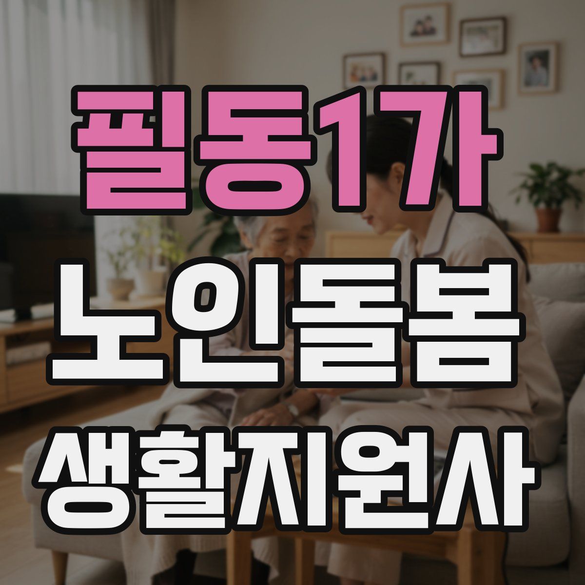 필동1가 노인돌봄생활지원사 자격증