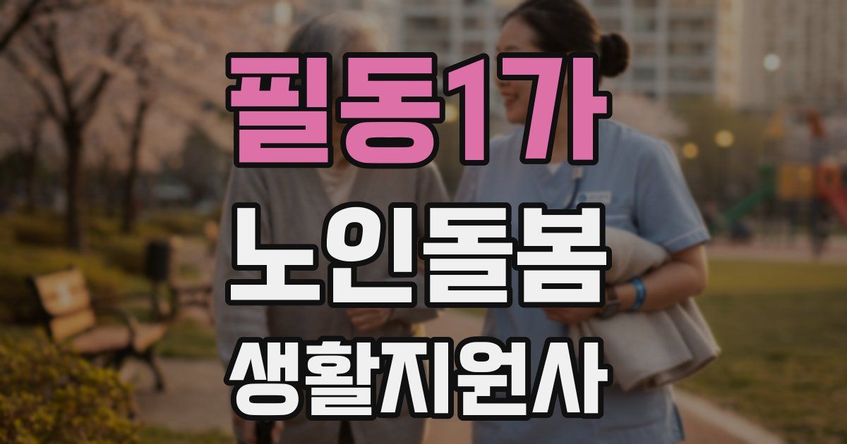 필동1가 노인돌봄생활지원사 자격증