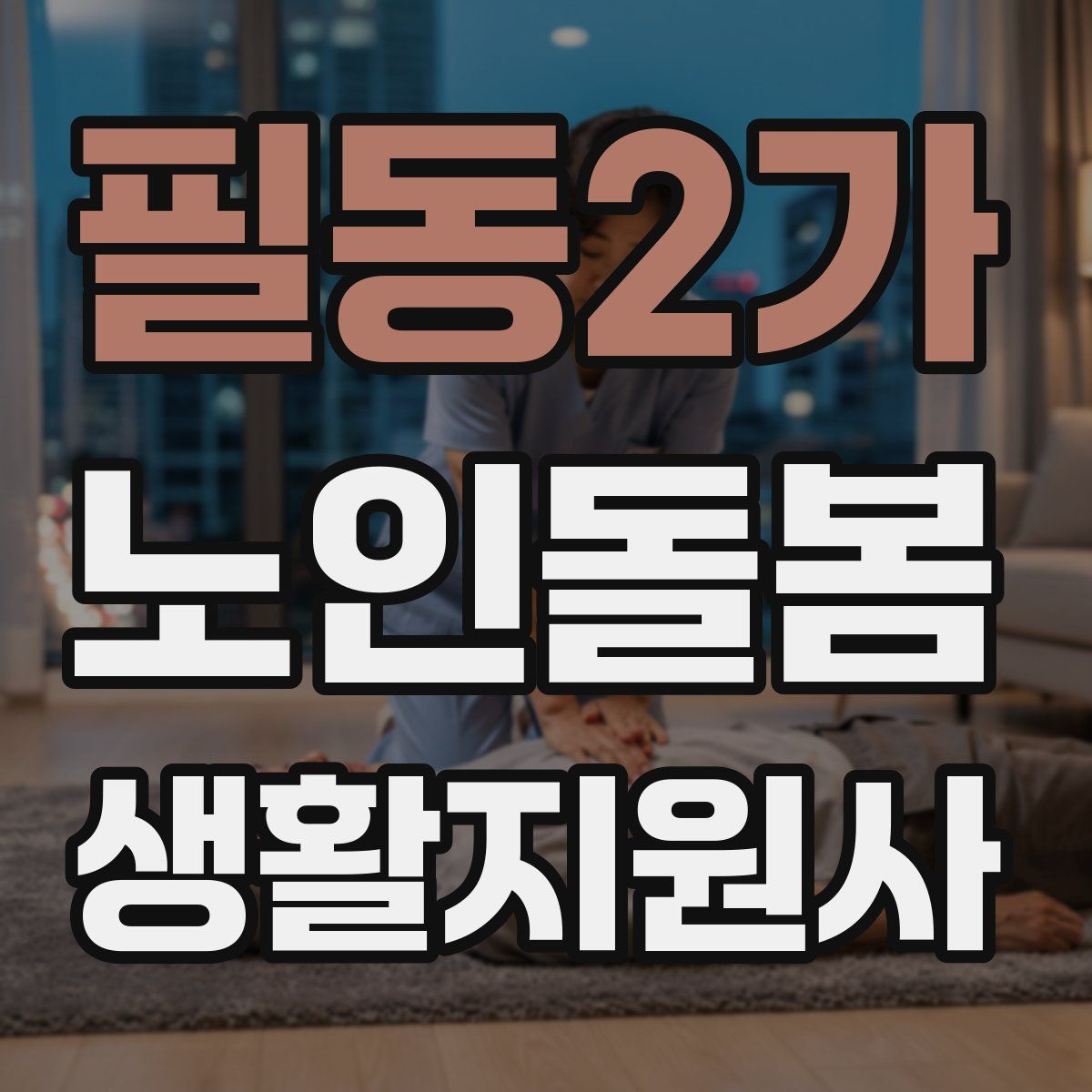 필동2가 노인돌봄생활지원사 자격증