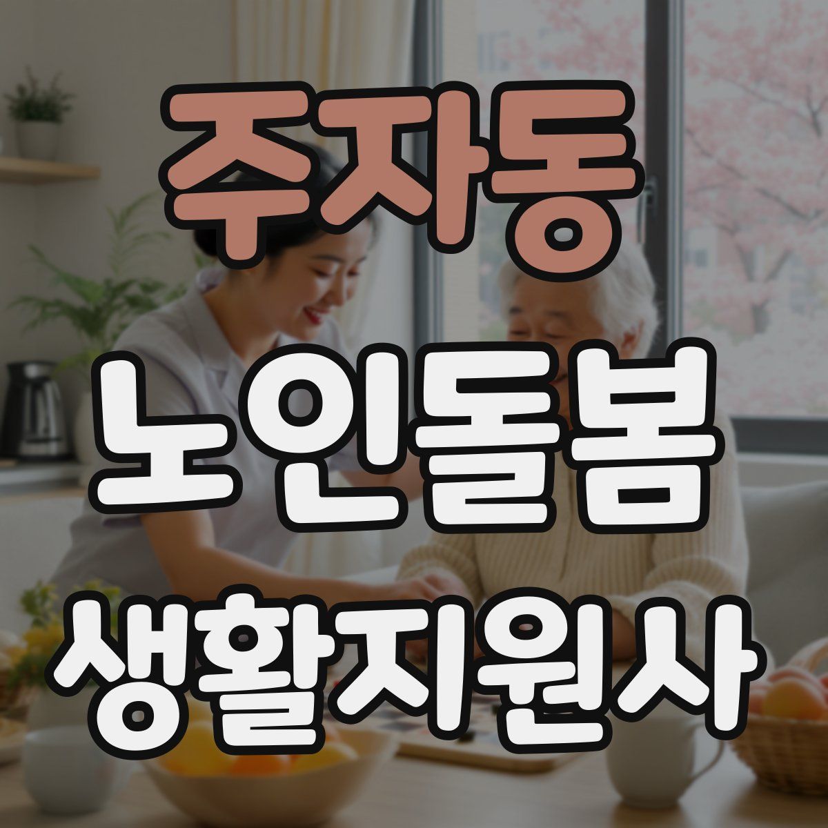주자동 노인돌봄생활지원사 자격증
