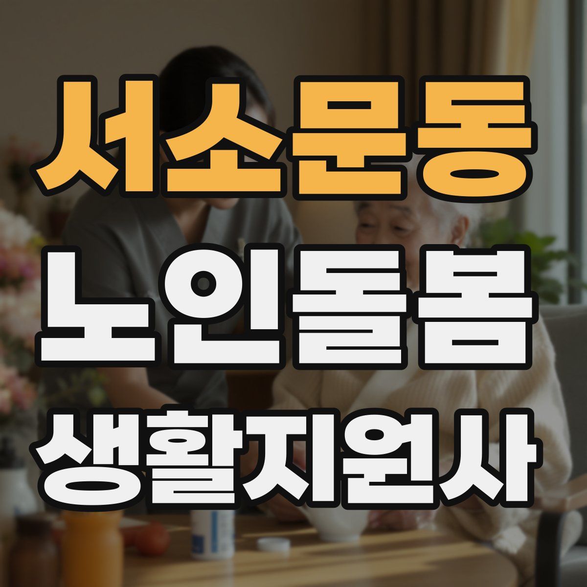 서소문동 노인돌봄생활지원사 자격증