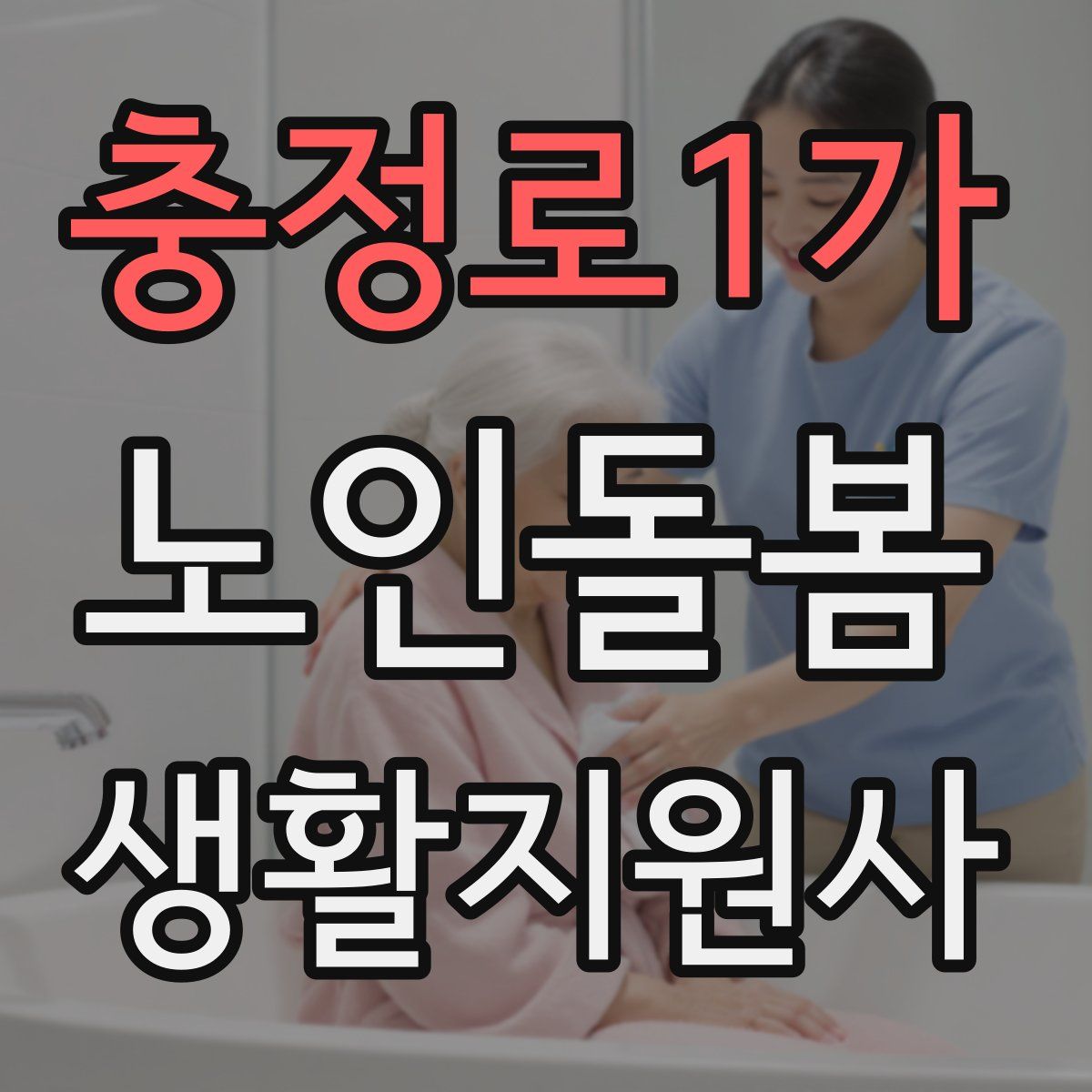 충정로1가 노인돌봄생활지원사 자격증