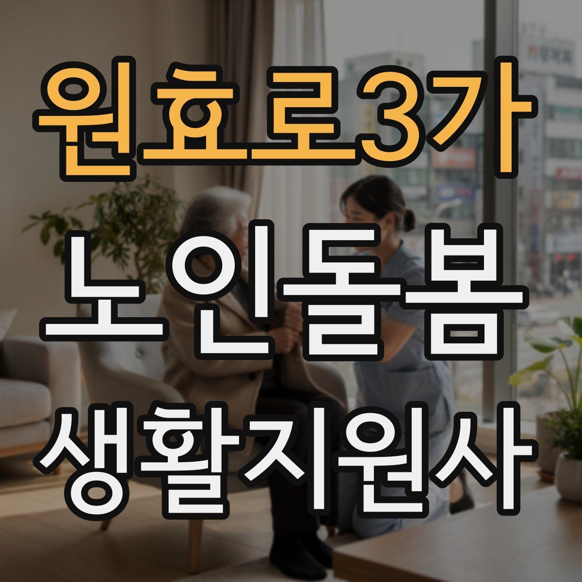 원효로3가 노인돌봄생활지원사 자격증