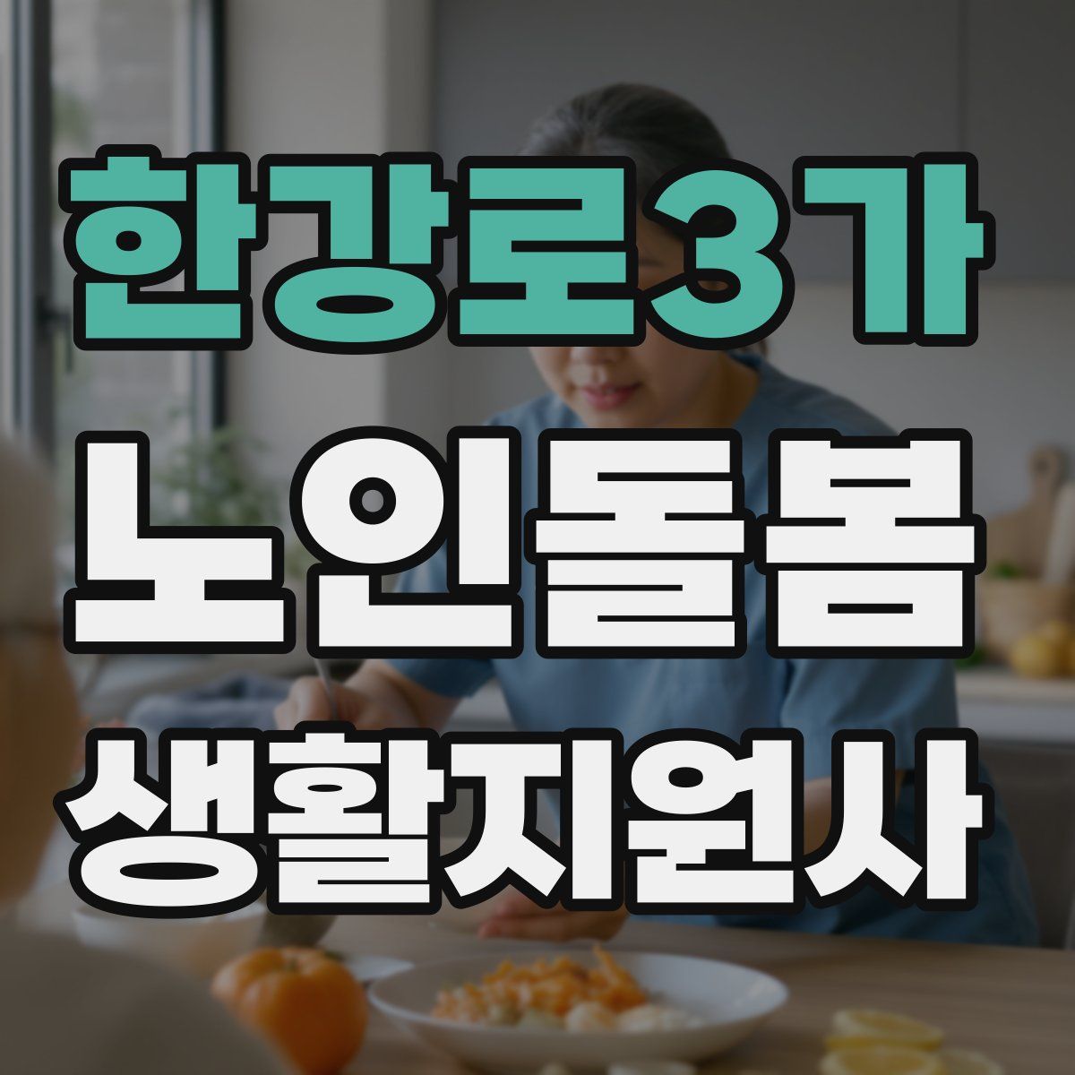 한강로3가 노인돌봄생활지원사 자격증