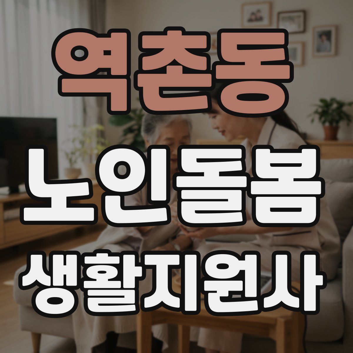 역촌동 노인돌봄생활지원사 자격증
