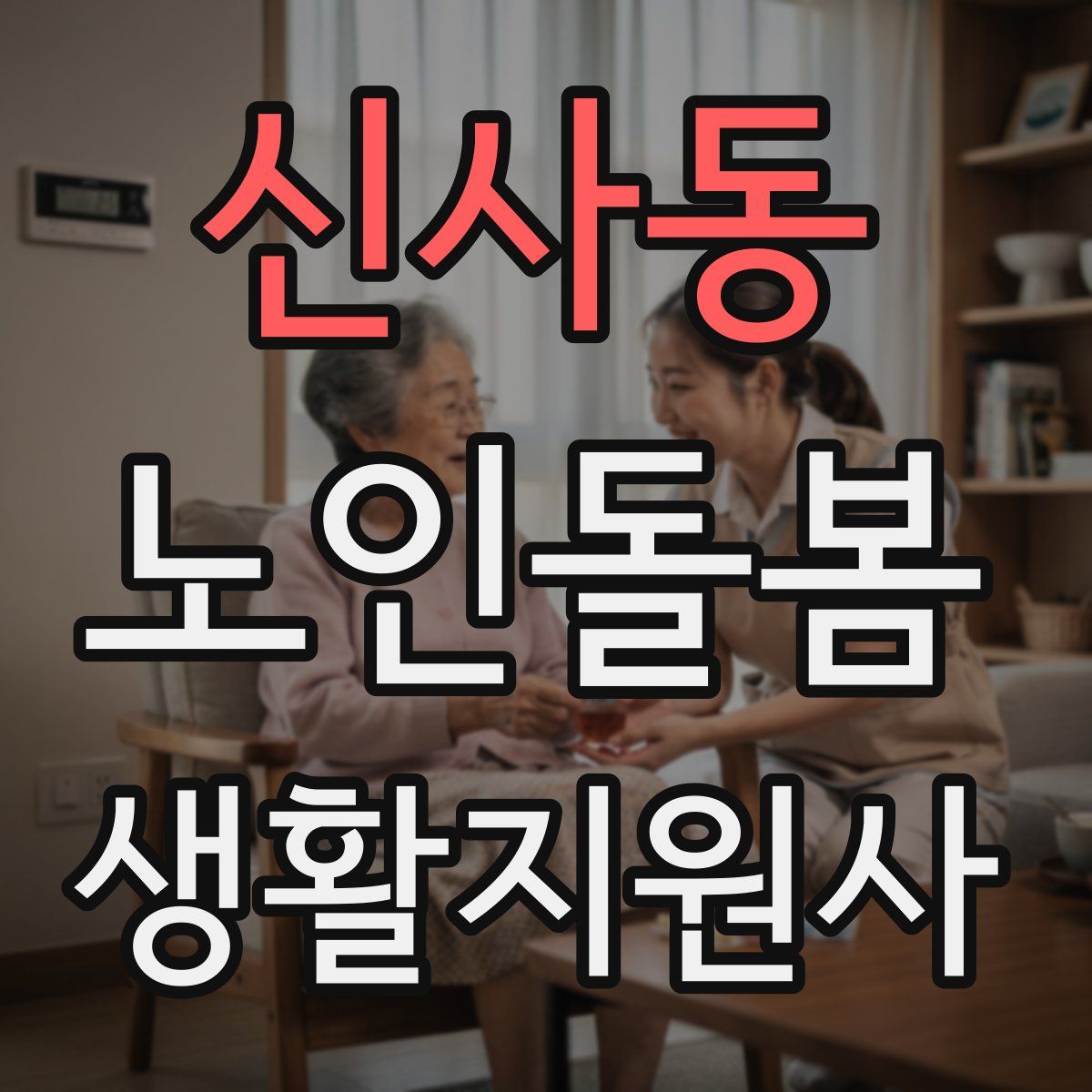 신사동 노인돌봄생활지원사 자격증