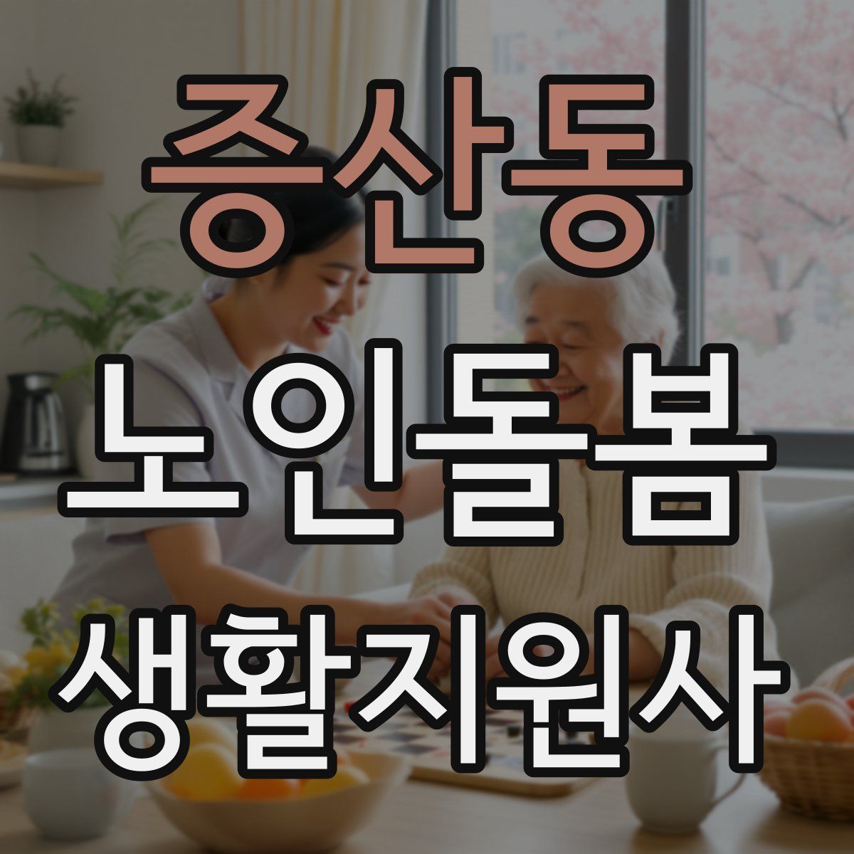 증산동 노인돌봄생활지원사 자격증
