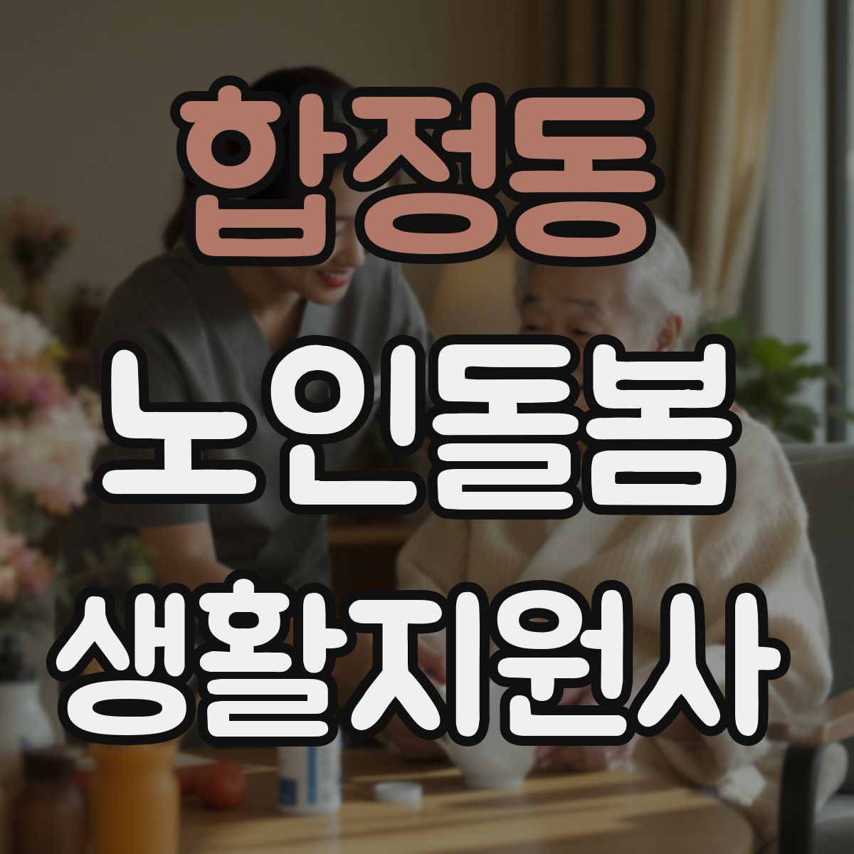 합정동 노인돌봄생활지원사 자격증