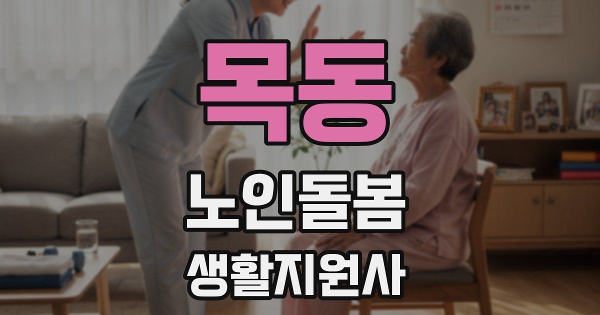 목동 노인돌봄생활지원사 자격증