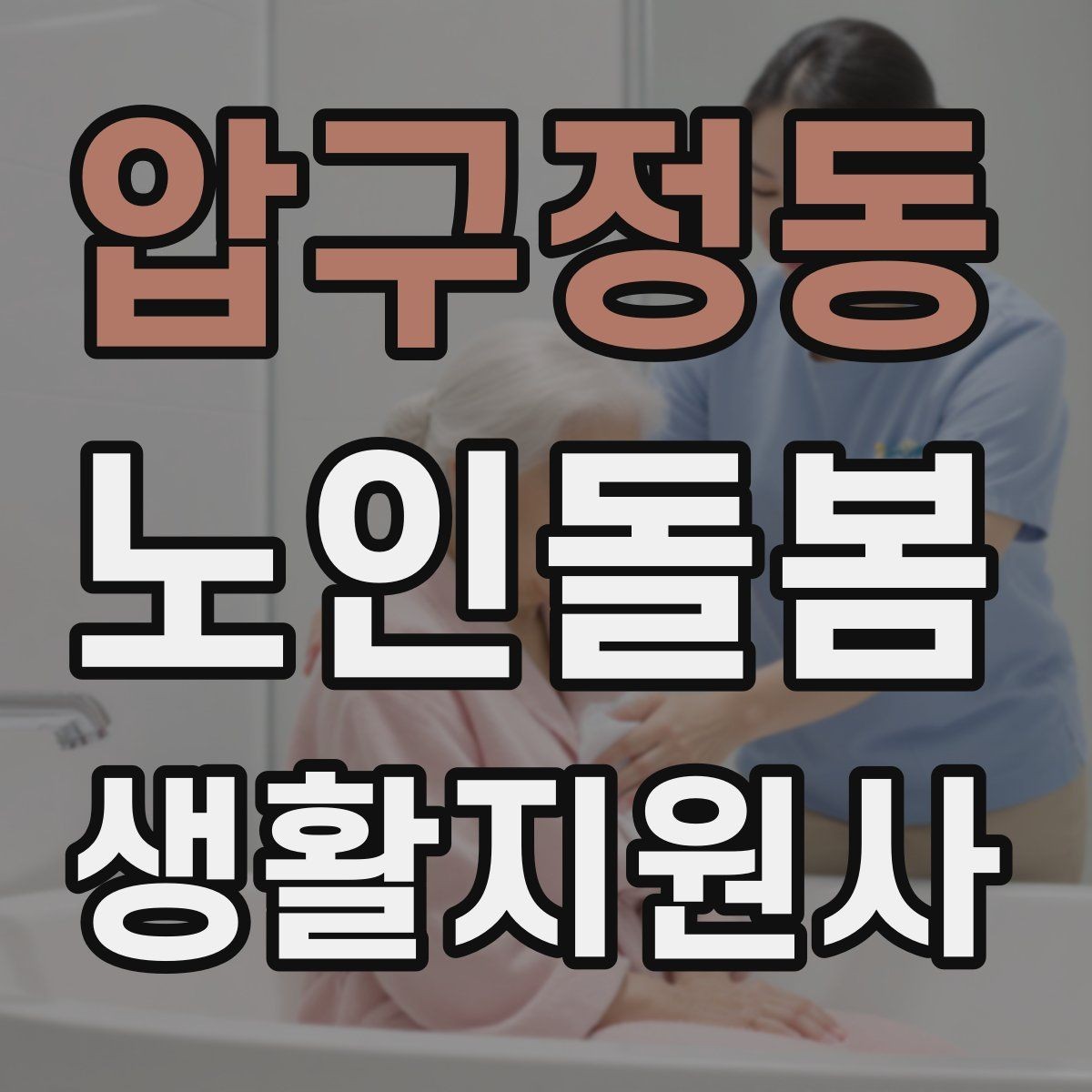 압구정동 노인돌봄생활지원사 자격증 방문 일정 확정 전 체크리스트