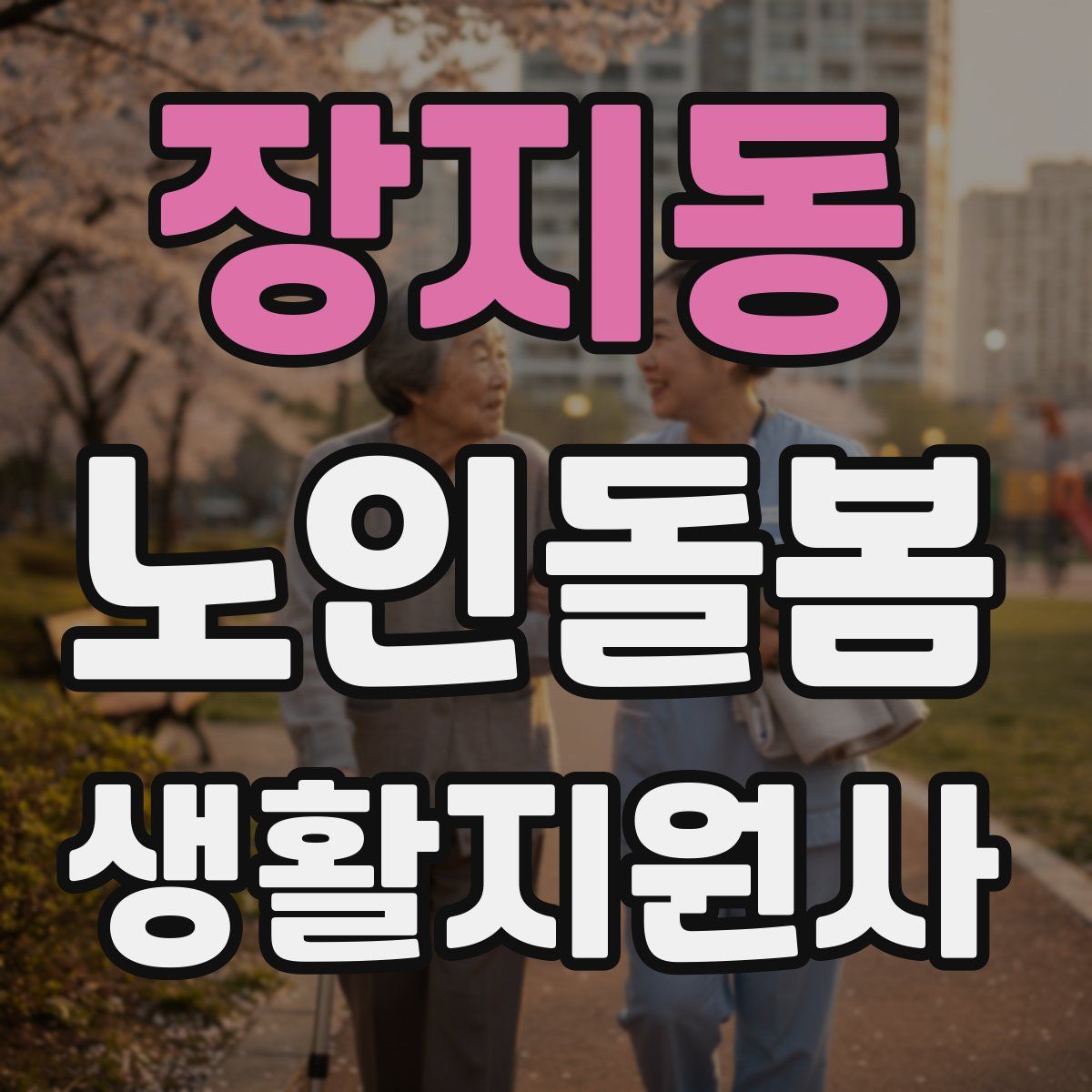 장지동 노인돌봄생활지원사 자격증