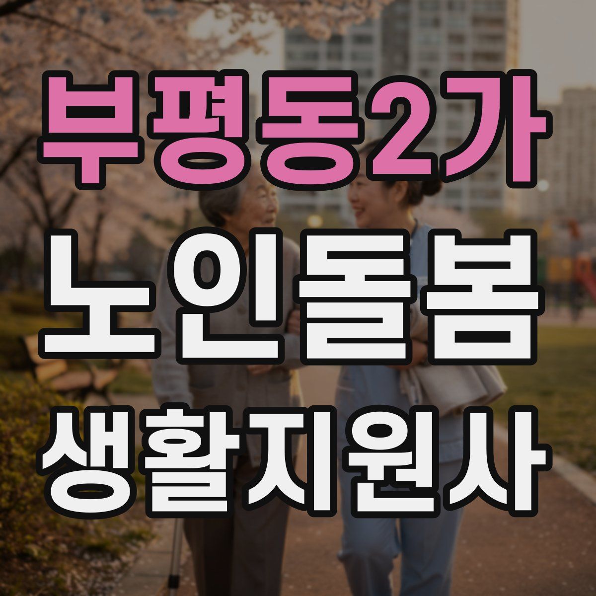 부평동2가 노인돌봄생활지원사 자격증