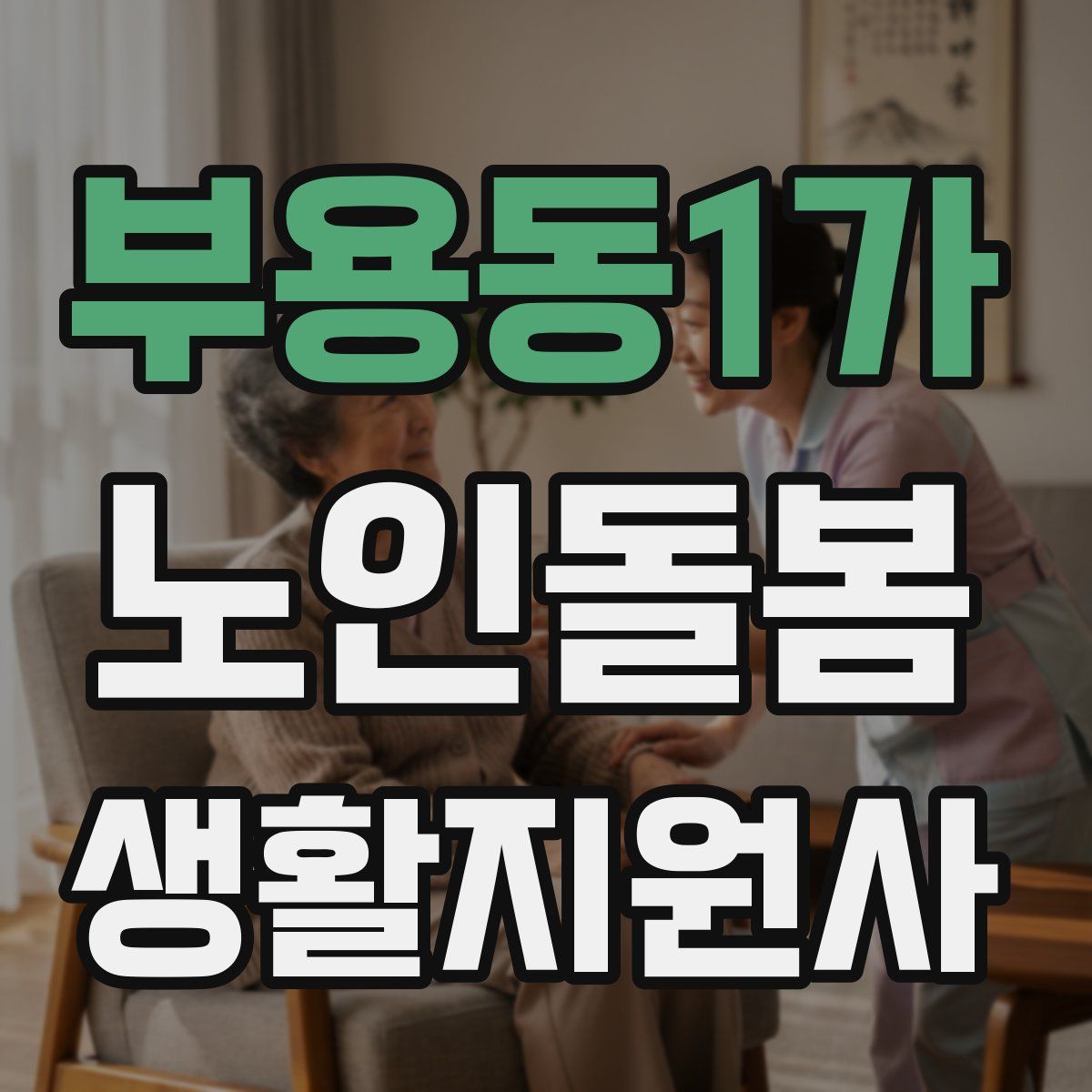 부용동1가 노인돌봄생활지원사 자격증