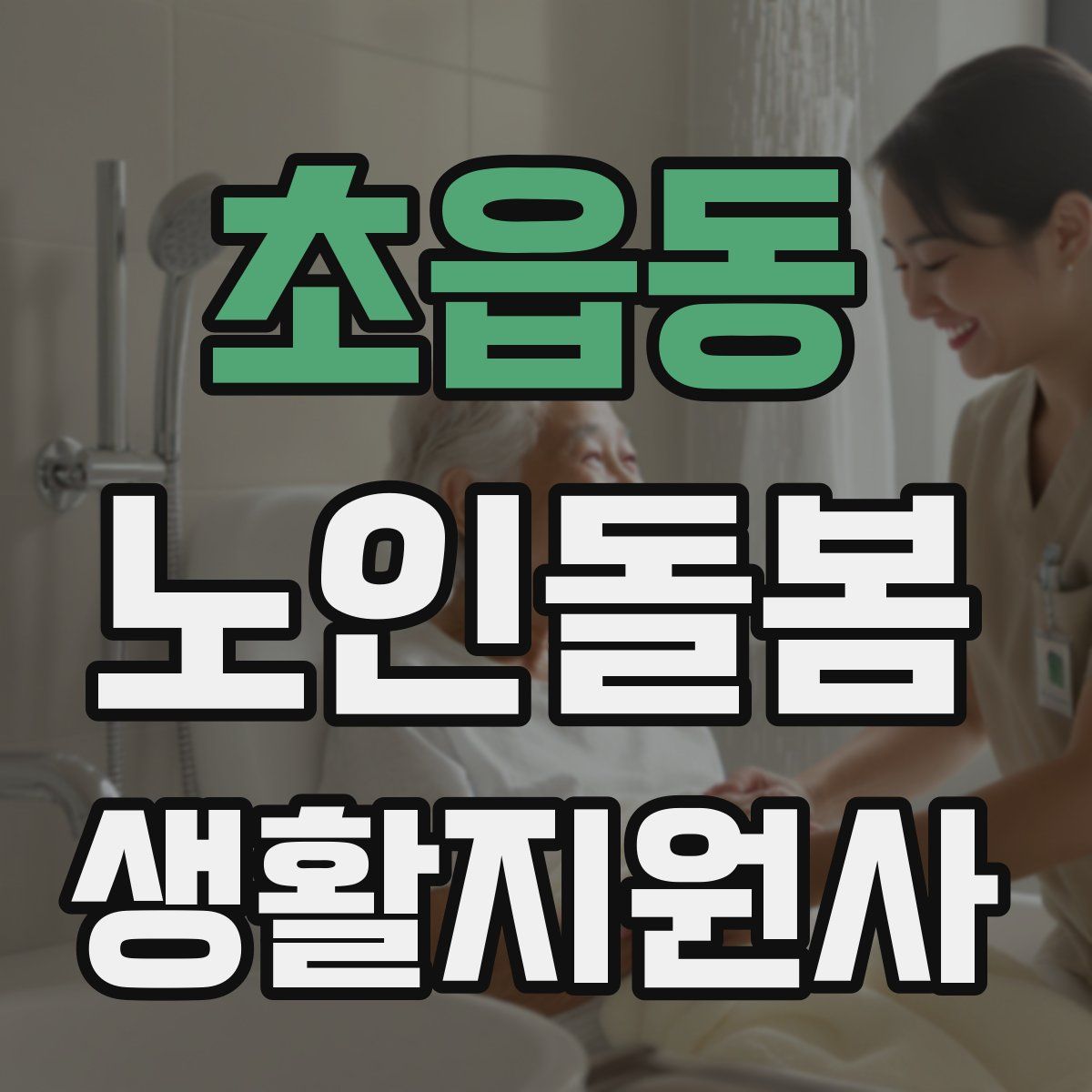 초읍동 노인돌봄생활지원사 자격증