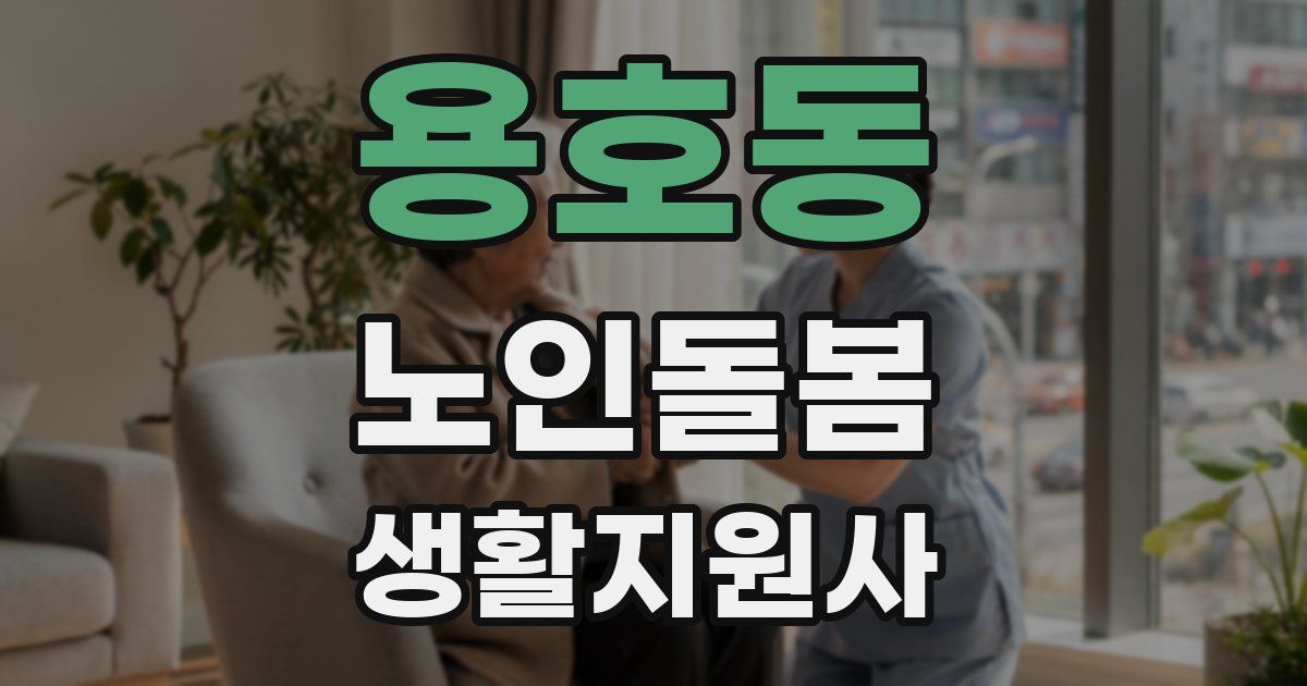 용호동 노인돌봄생활지원사 자격증