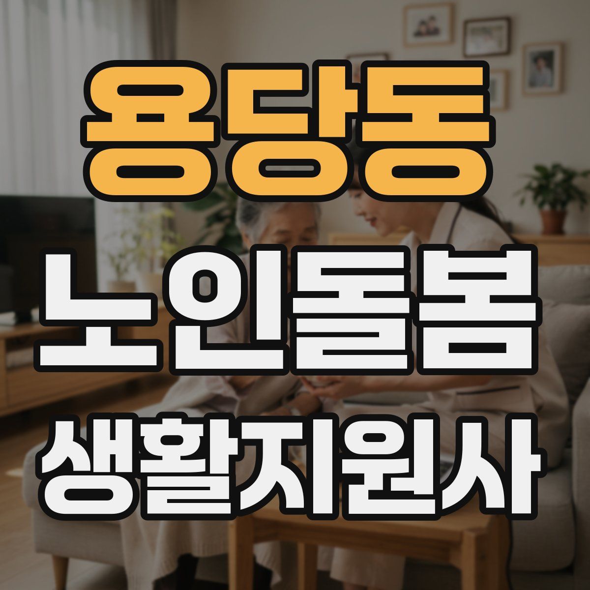 용당동 노인돌봄생활지원사 자격증