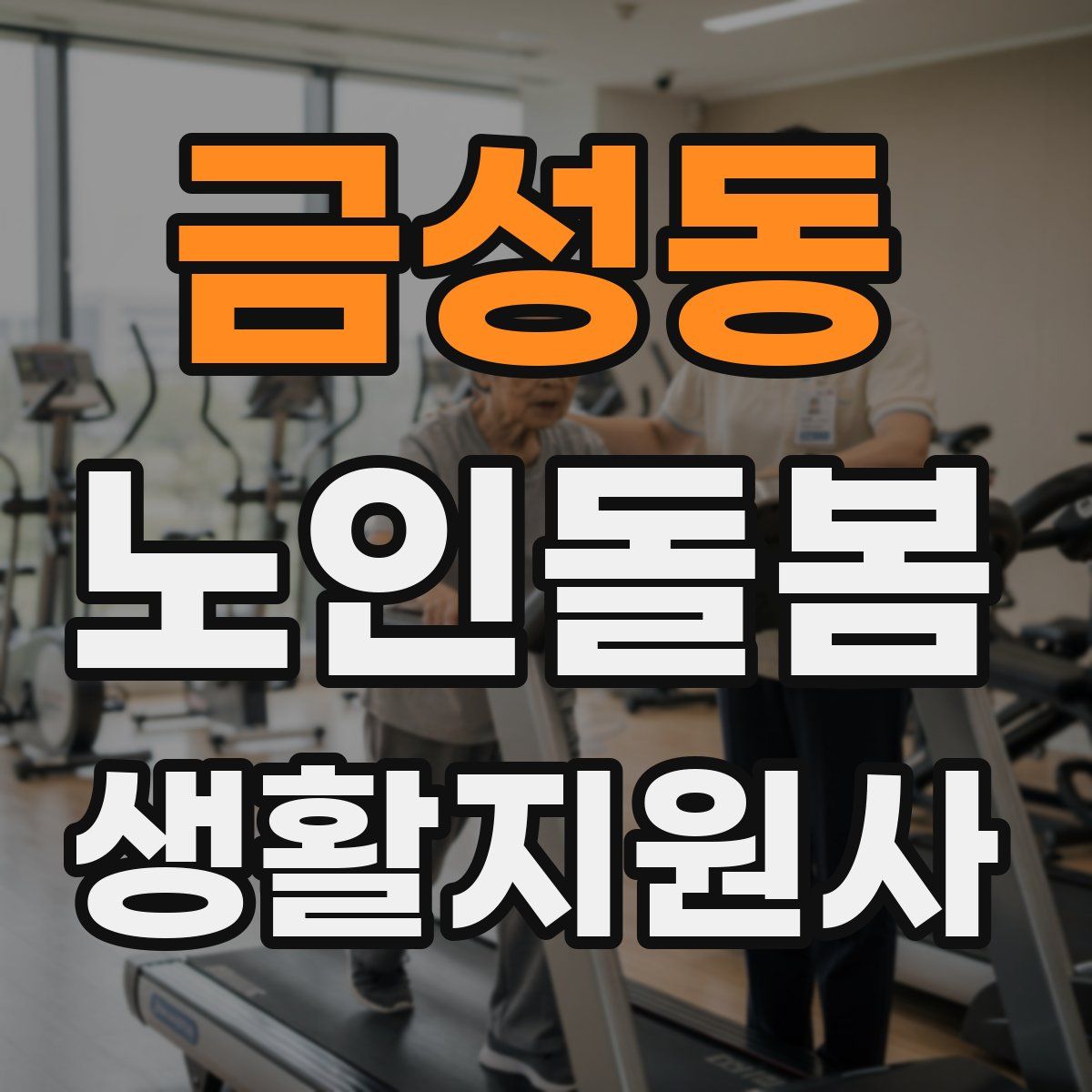 금성동 노인돌봄생활지원사 자격증