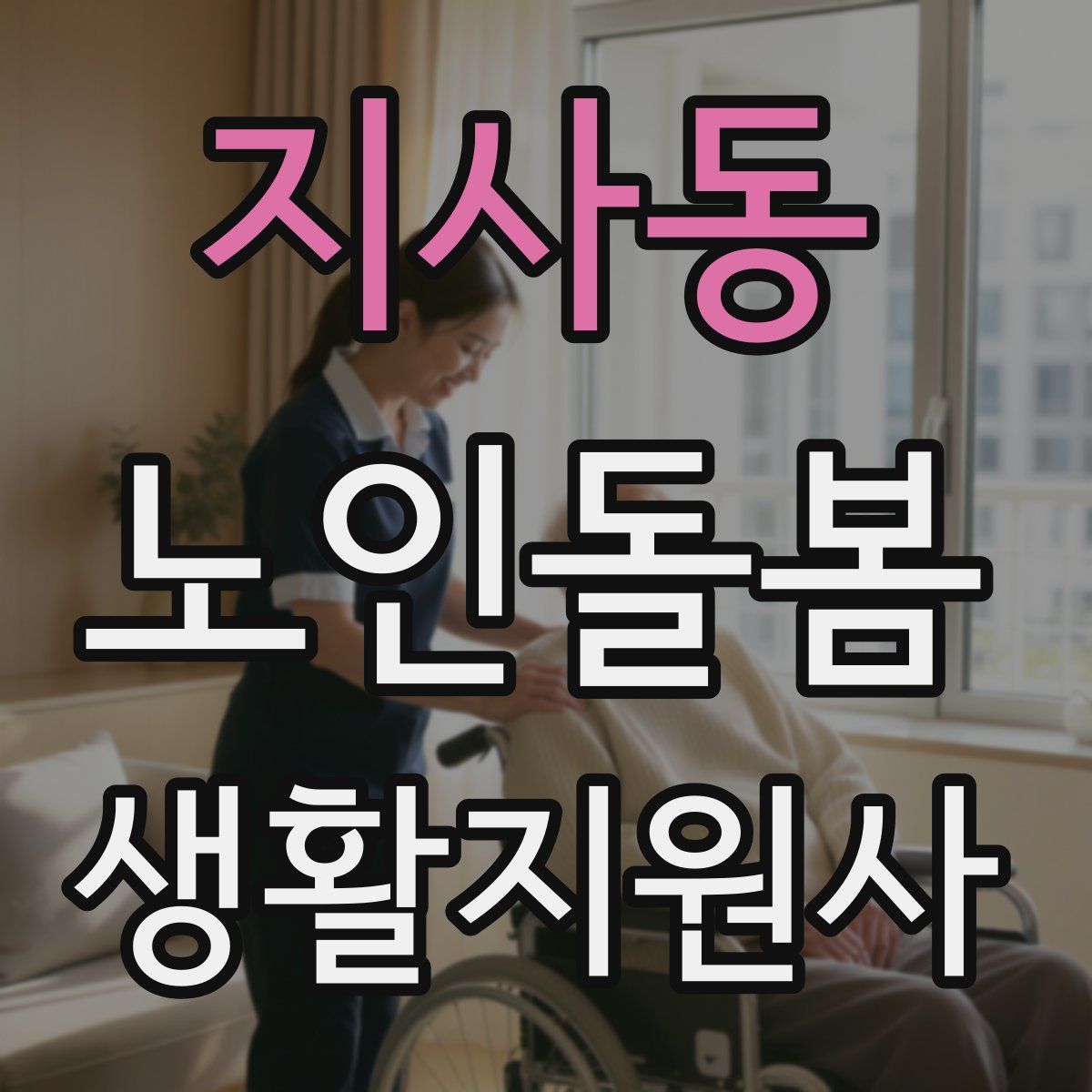 지사동 노인돌봄생활지원사 자격증