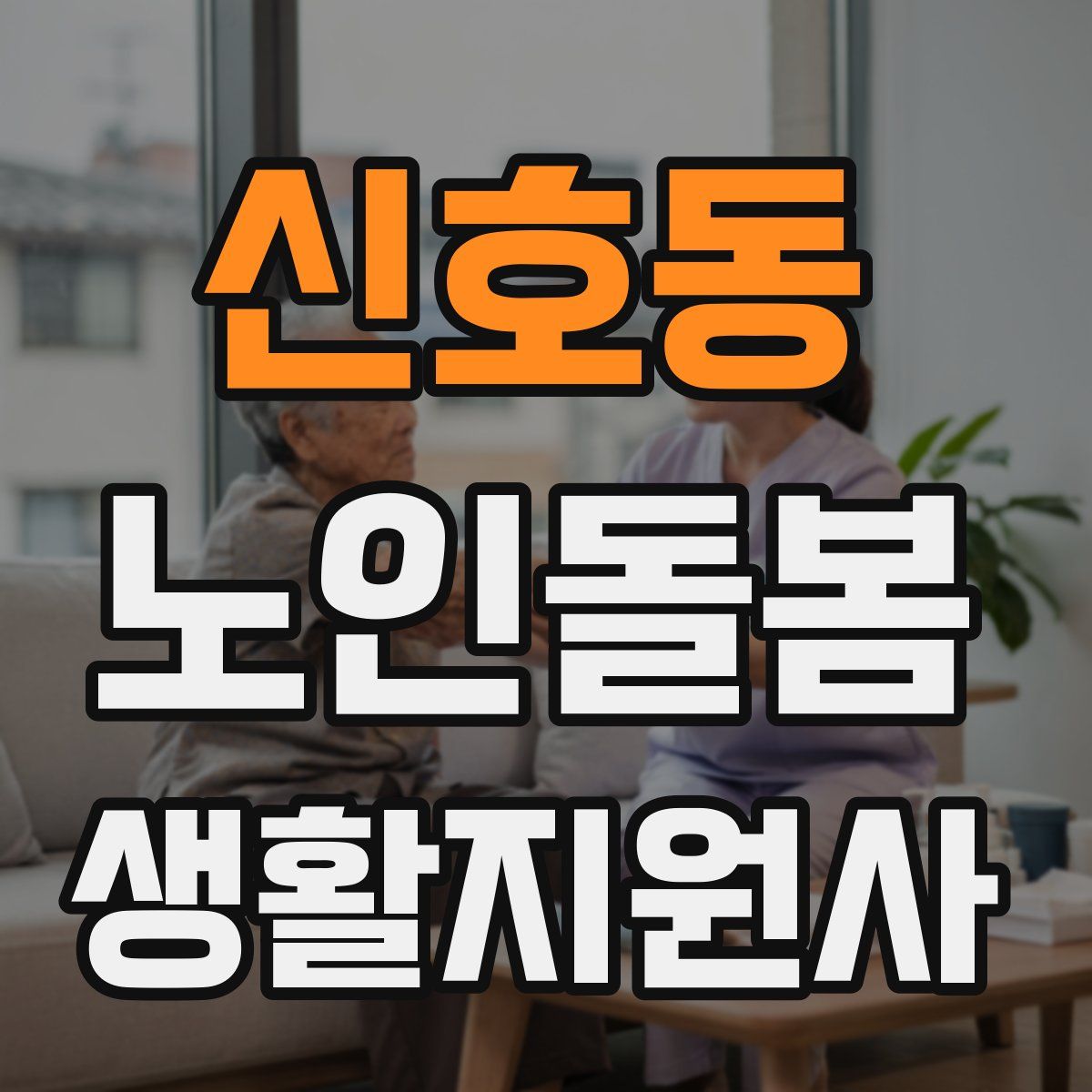 신호동 노인돌봄생활지원사 자격증