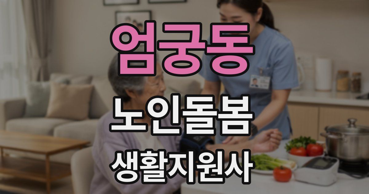 엄궁동 노인돌봄생활지원사 자격증