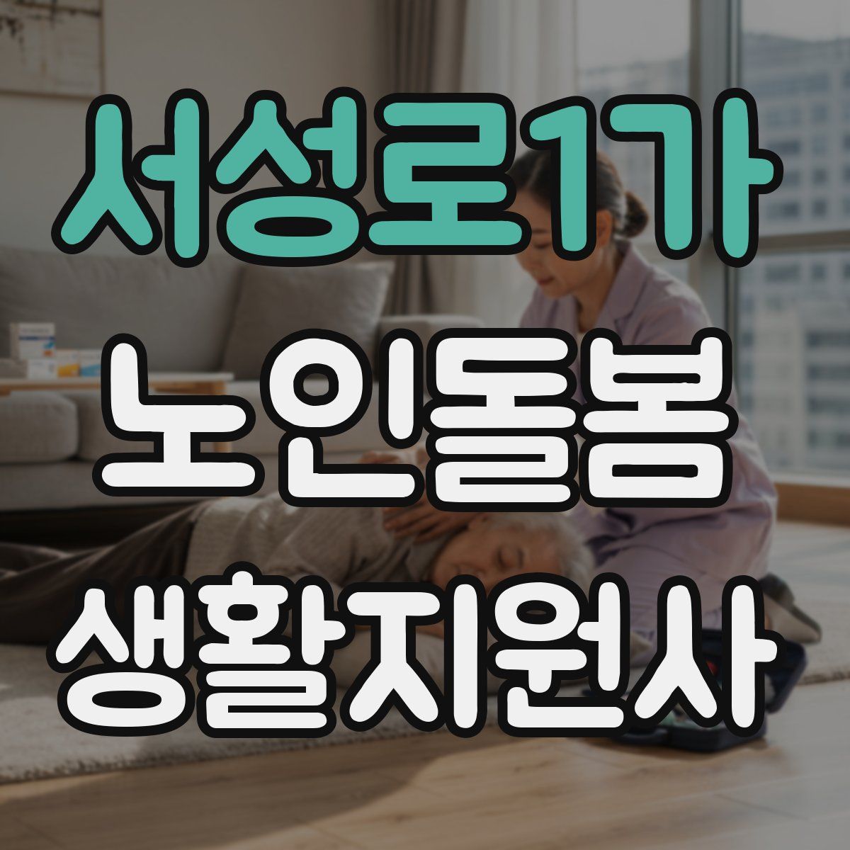 서성로1가 노인돌봄생활지원사 자격증