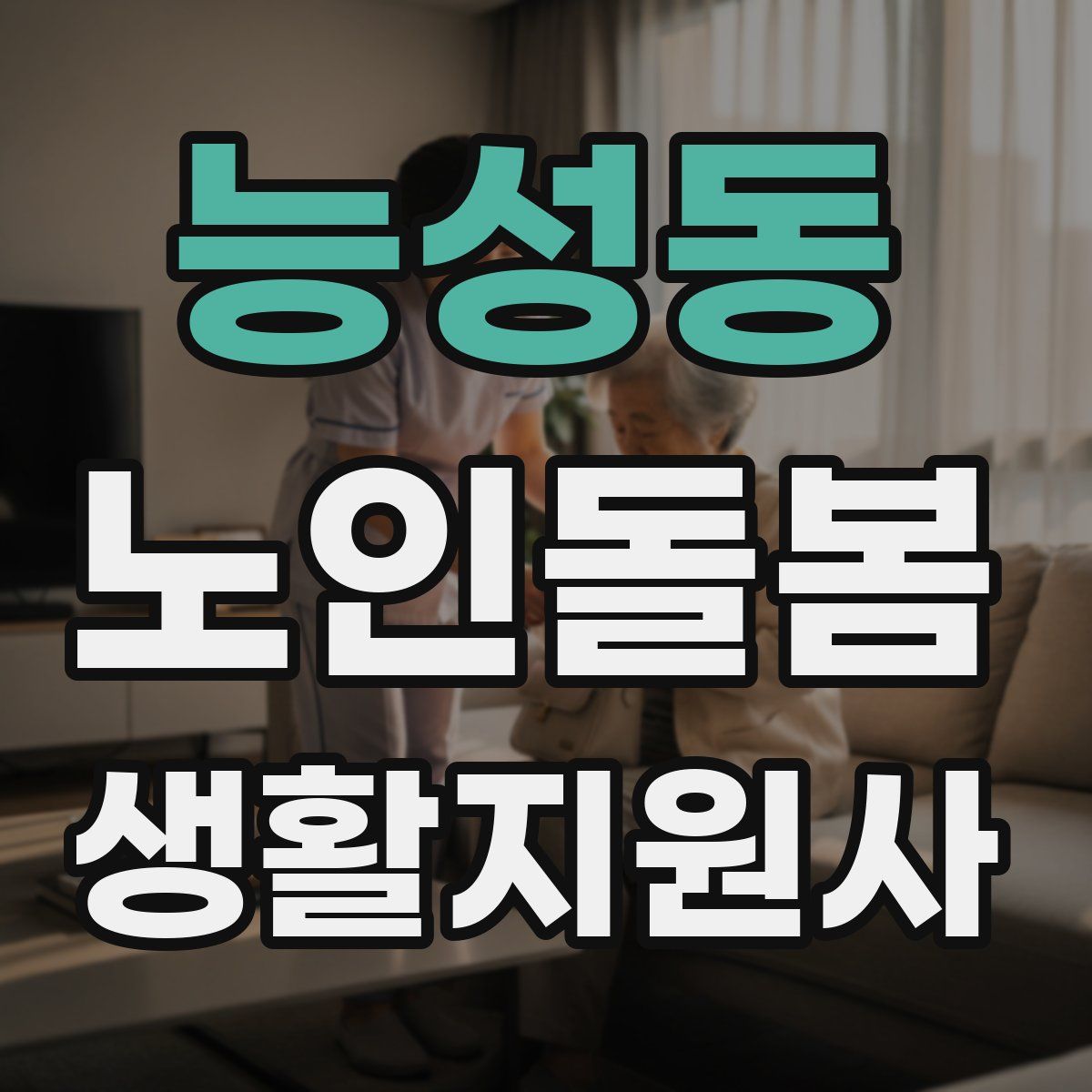 능성동 노인돌봄생활지원사 자격증