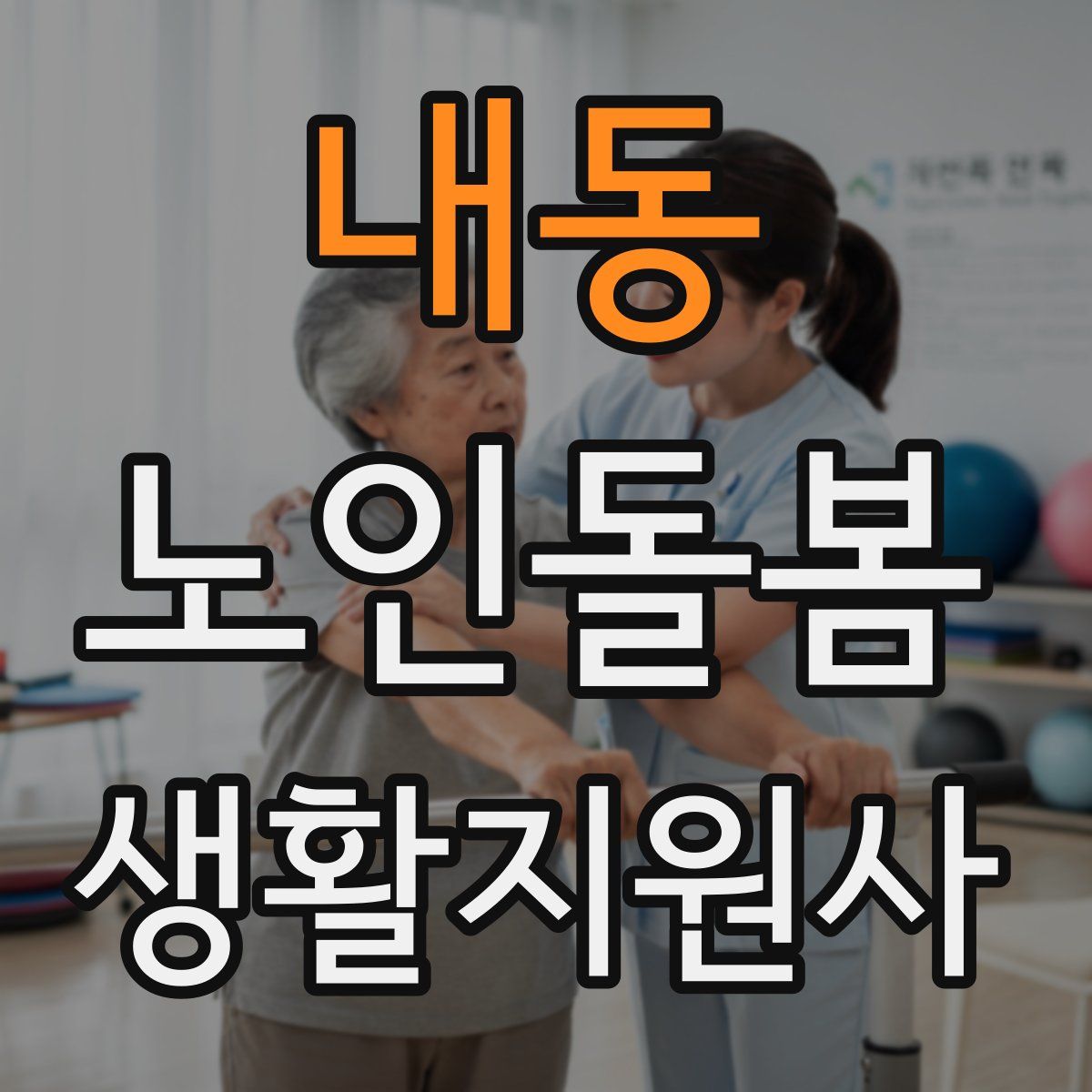 내동 노인돌봄생활지원사 자격증