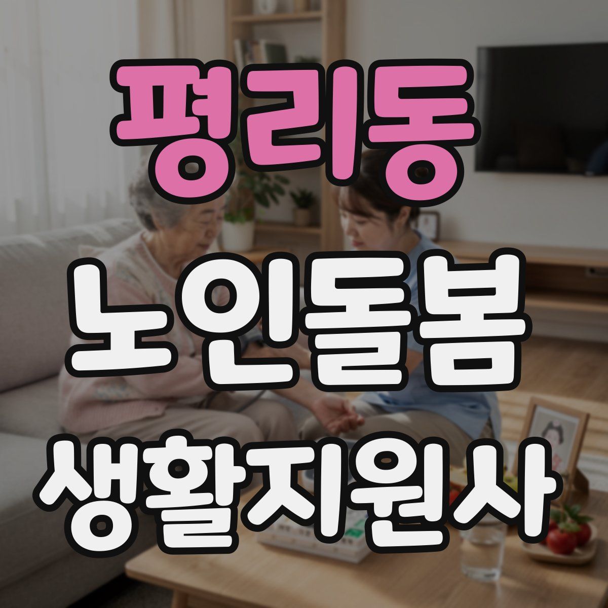 평리동 노인돌봄생활지원사 자격증