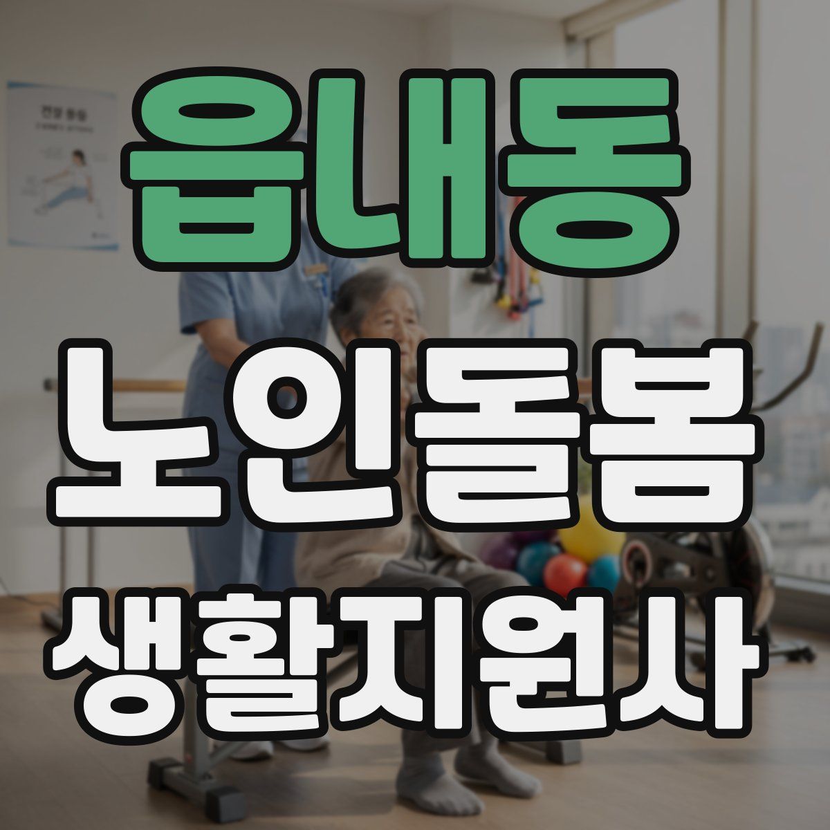 읍내동 노인돌봄생활지원사 자격증